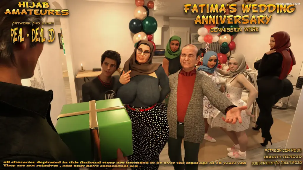 Hijab Amateures – Fatimas Wedding Anniversary – Realdeal3d
