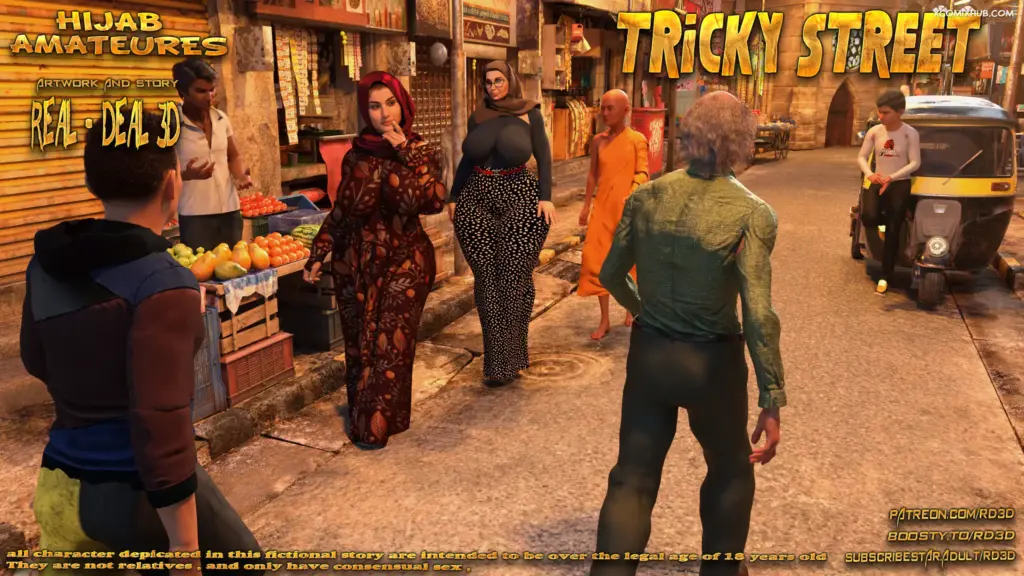 Hijab Amateures – Tricky Street – Realdeal3d