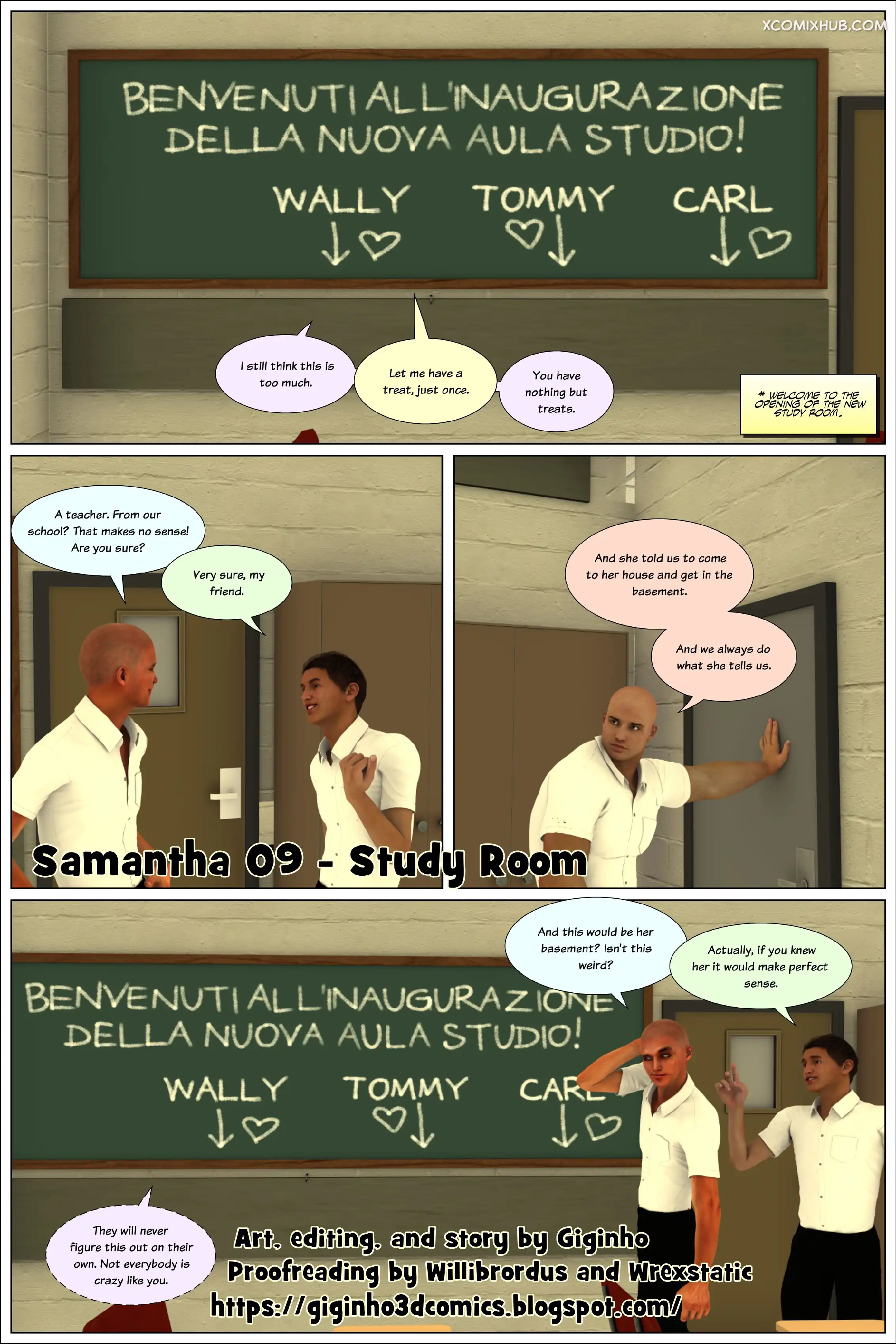 Samantha Chapter 9 Study Room Giginho 001 Page 1 Samantha Chapter 9 Study Room Giginho 001 Comic Page 1