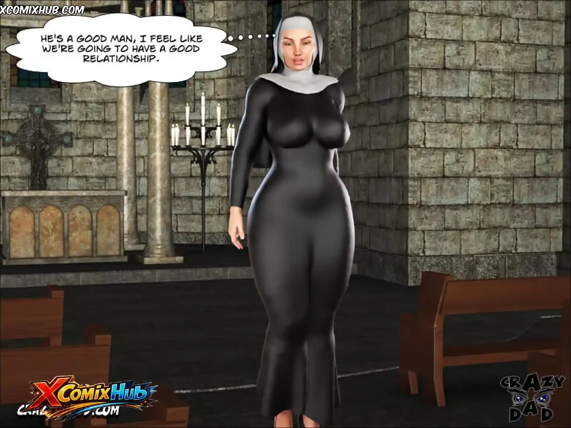 Sister Grace Chapter 1 Crazydad3d 008 Page 8 Sister Grace Chapter 1 Crazydad3d 008 Comic Page 8