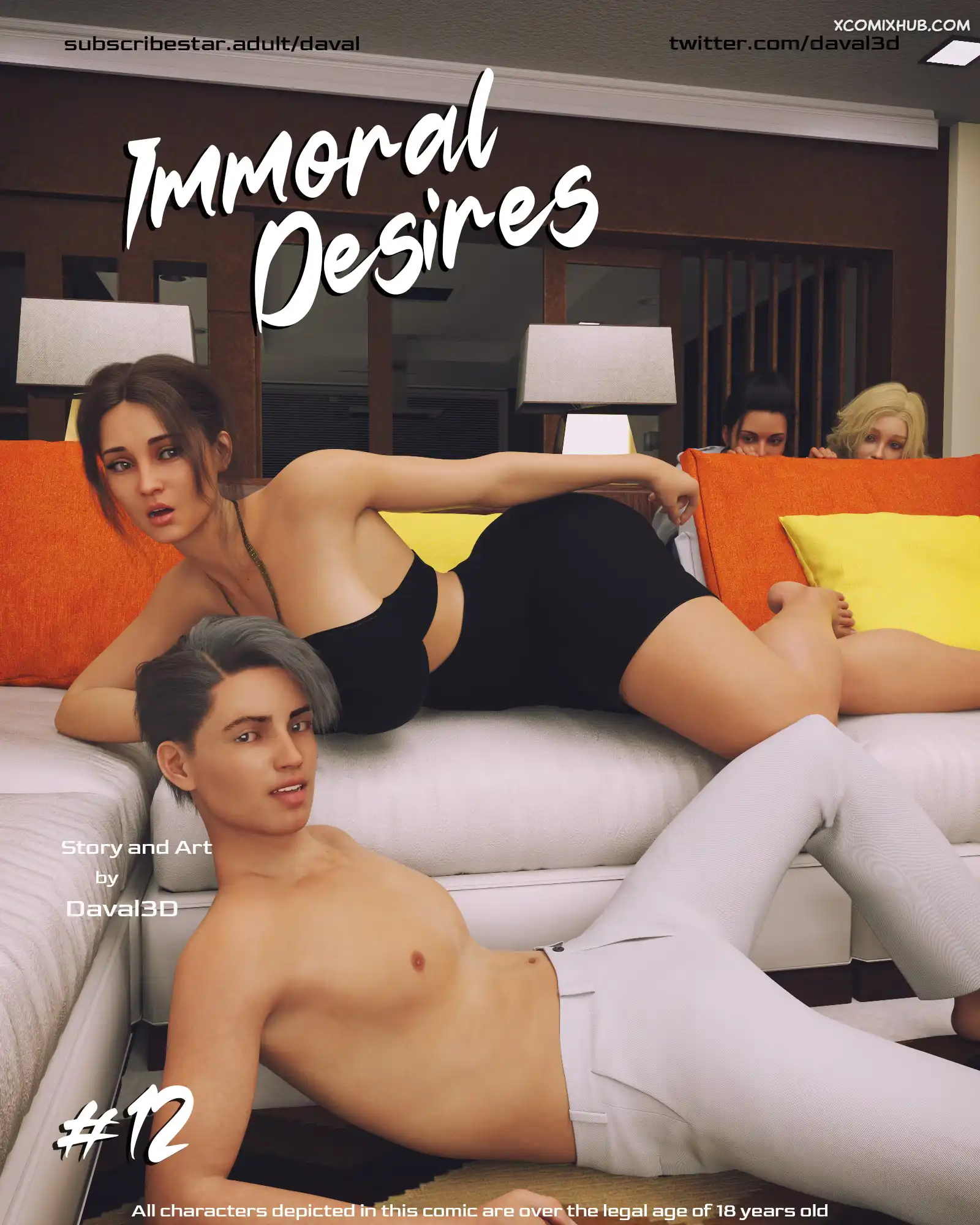 Immoral Desires Chapter 12 Daval3d 001 Comic Page 1