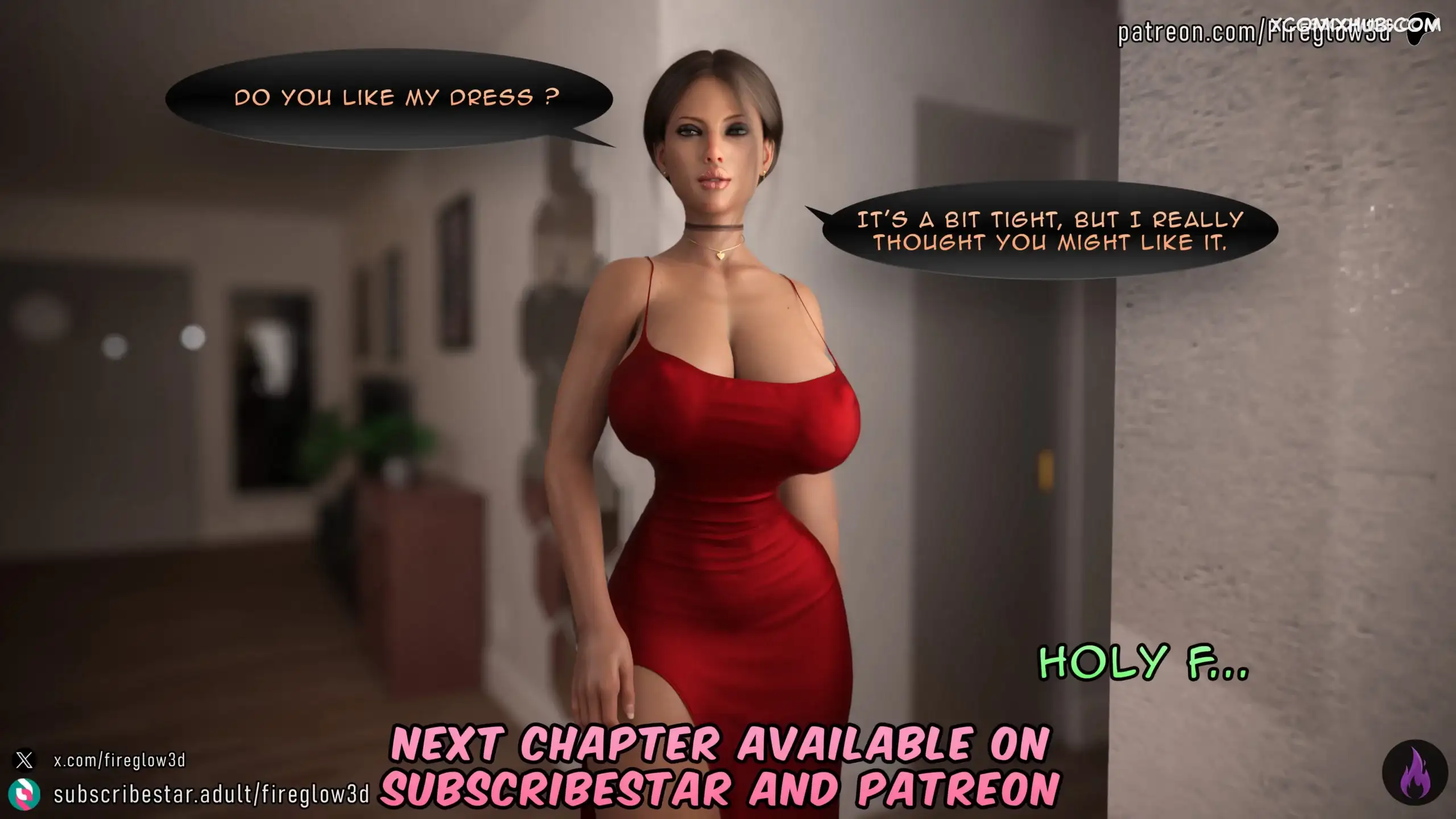 My Neighbor Didn T Know I M A Futa Chapter 3 Fireglow3d 061 Comic Page 61