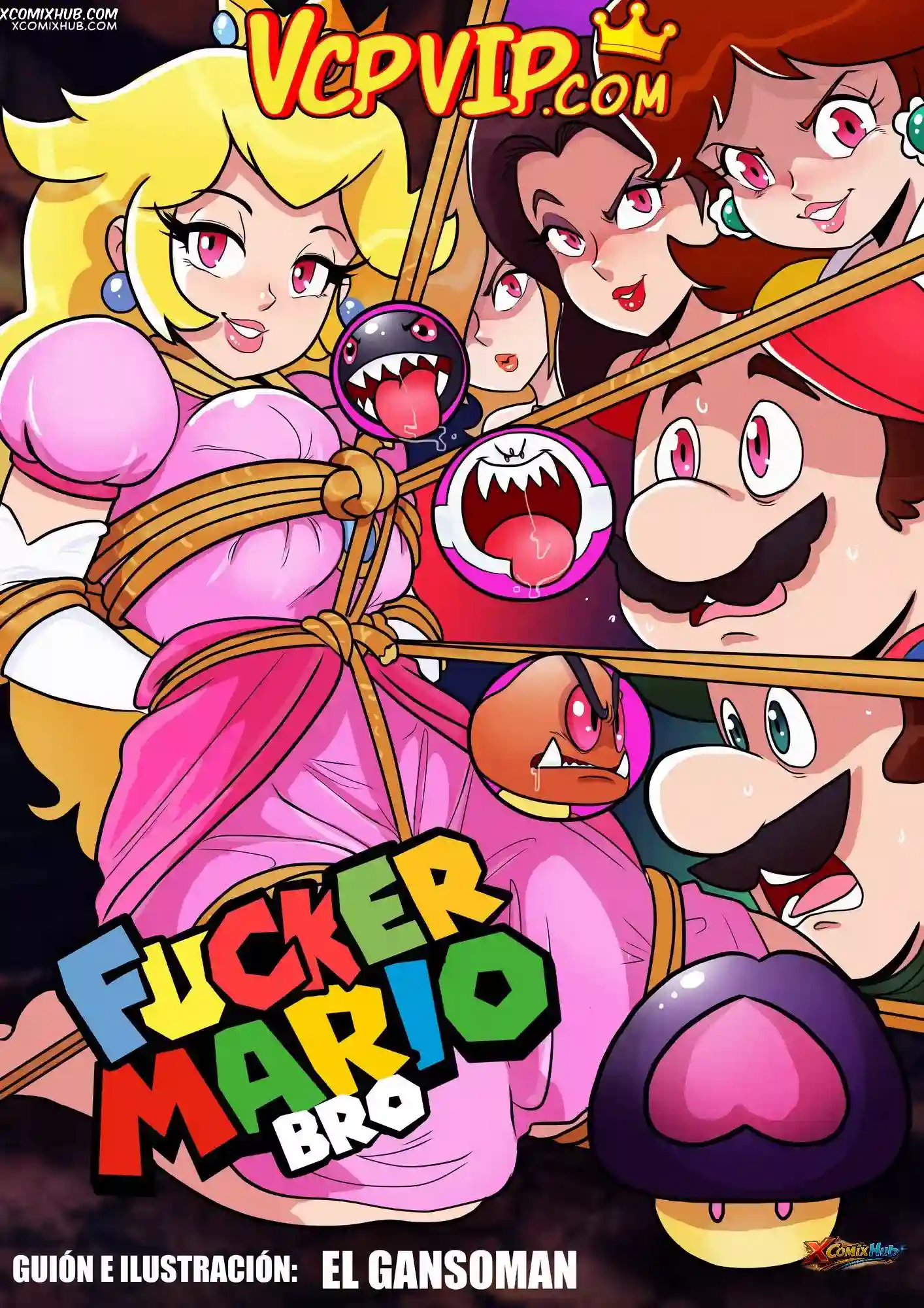 Fucker Mario Bro Mario Series Gansoman 001 Comic Page 1