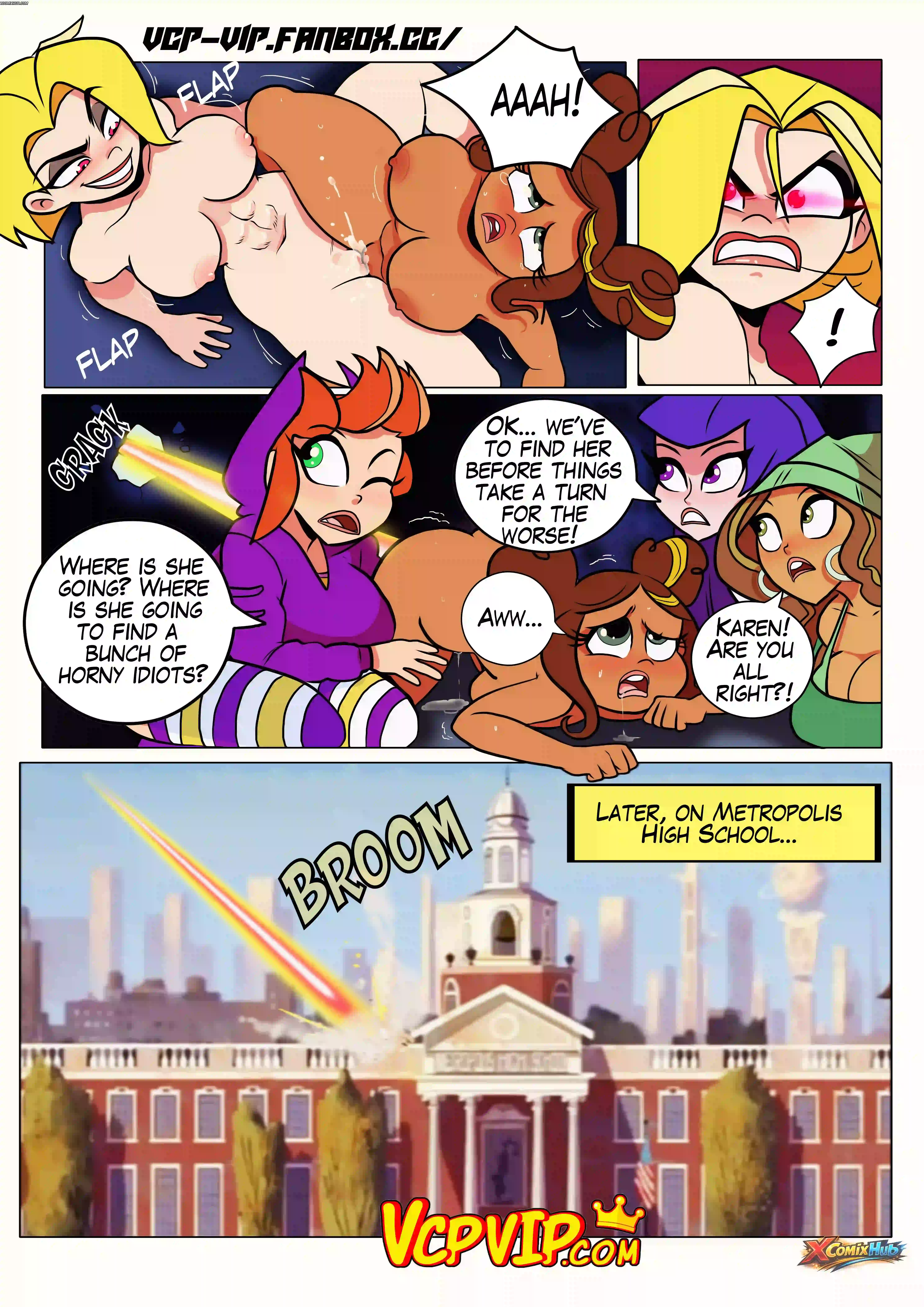 Xxx Superhero Girls Justice League Gansoman 008 Comic Page 8