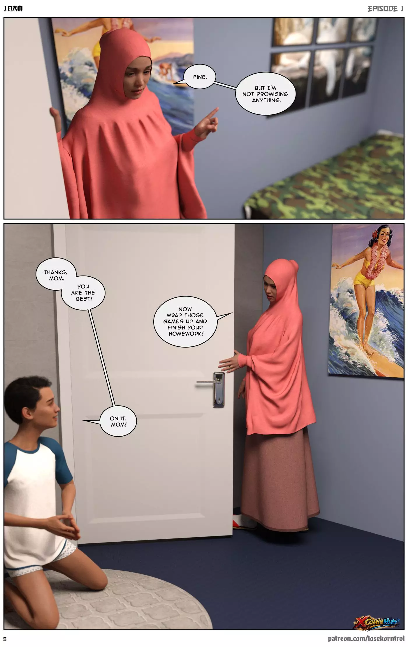 10 Am Chapter 1 Hijab 3dx Losekorntrol 006 Page 6 10 Am Chapter 1 Hijab 3dx Losekorntrol 006 Comic Page 6