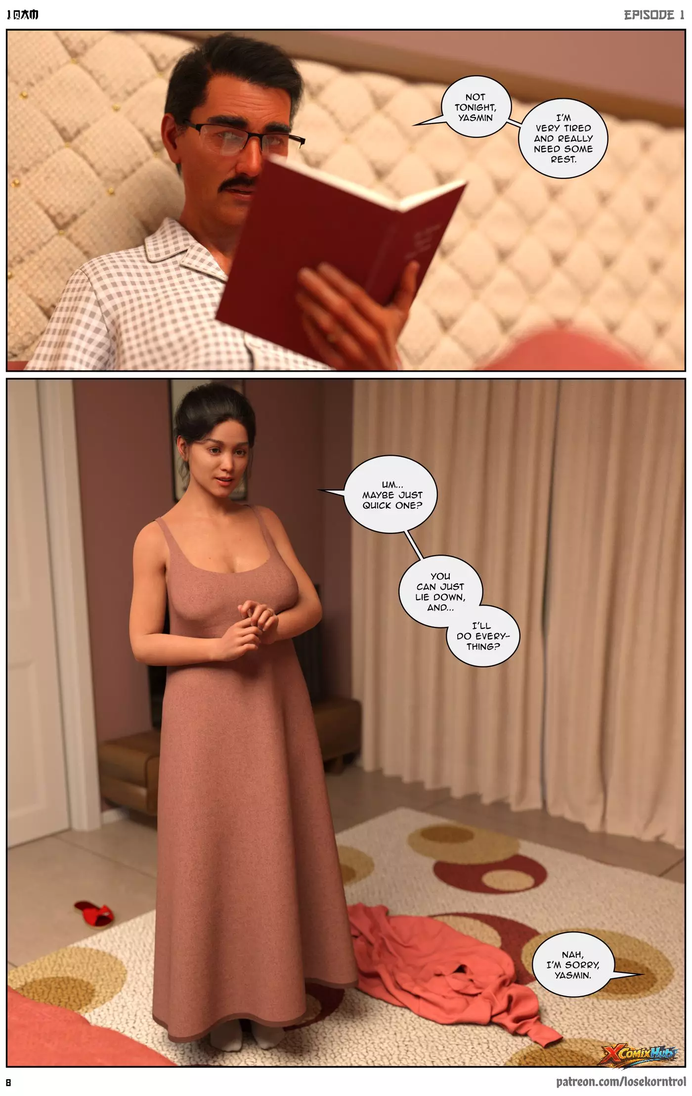 10 Am Chapter 1 Hijab 3dx Losekorntrol 009 Page 9 10 Am Chapter 1 Hijab 3dx Losekorntrol 009 Comic Page 9