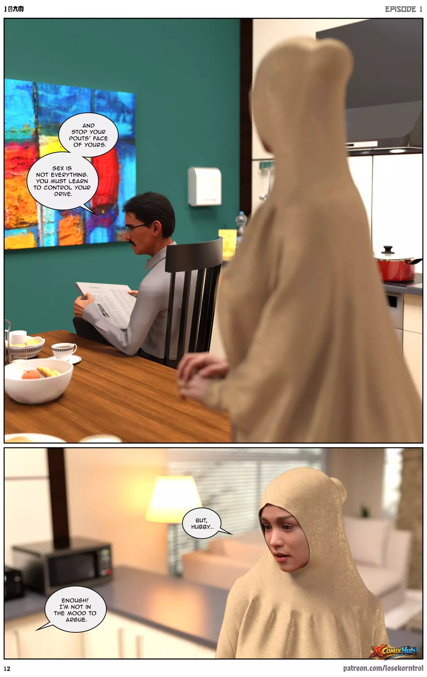 10 Am Chapter 1 Hijab 3dx Losekorntrol 013 Page 13 10 Am Chapter 1 Hijab 3dx Losekorntrol 013 Comic Page 13