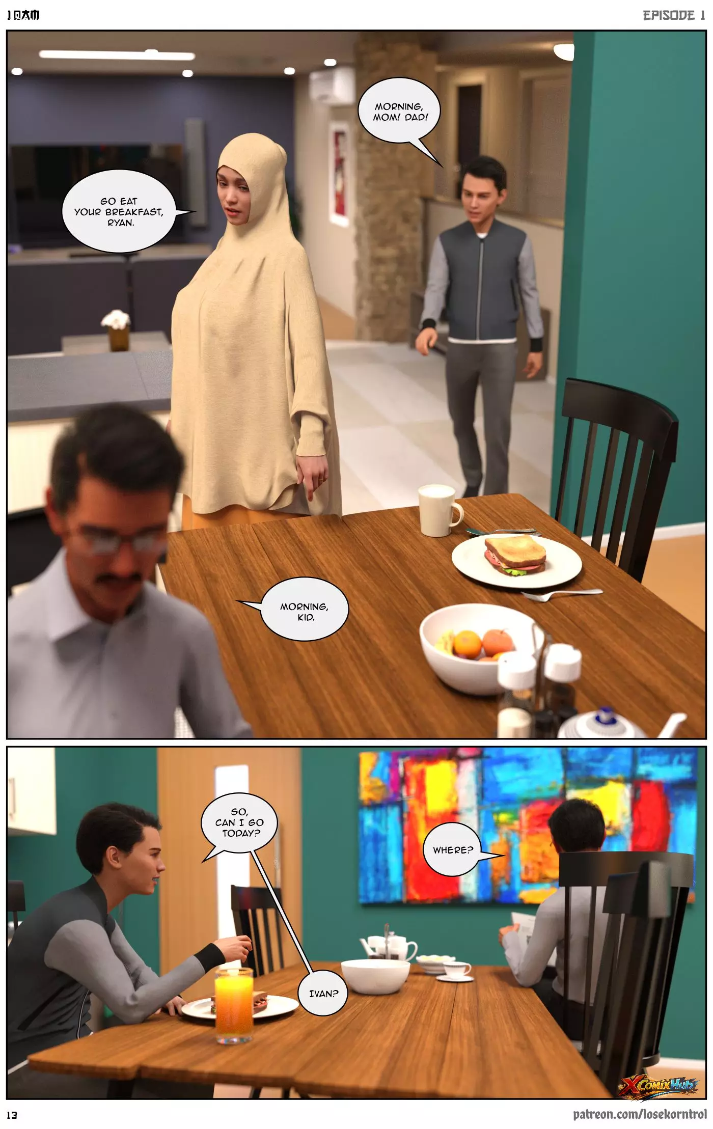 10 Am Chapter 1 Hijab 3dx Losekorntrol 014 Page 14 10 Am Chapter 1 Hijab 3dx Losekorntrol 014 Comic Page 14