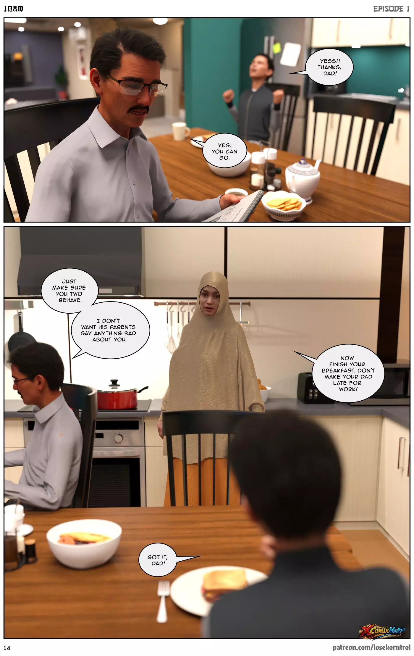 10 Am Chapter 1 Hijab 3dx Losekorntrol 015 Page 15 10 Am Chapter 1 Hijab 3dx Losekorntrol 015 Comic Page 15
