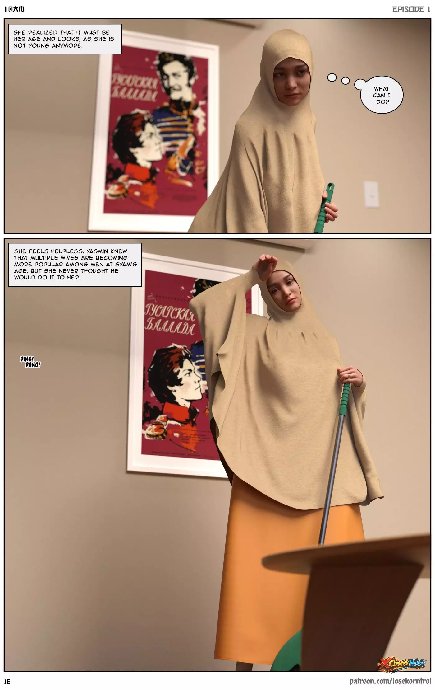 10 Am Chapter 1 Hijab 3dx Losekorntrol 017 Page 17 10 Am Chapter 1 Hijab 3dx Losekorntrol 017 Comic Page 17