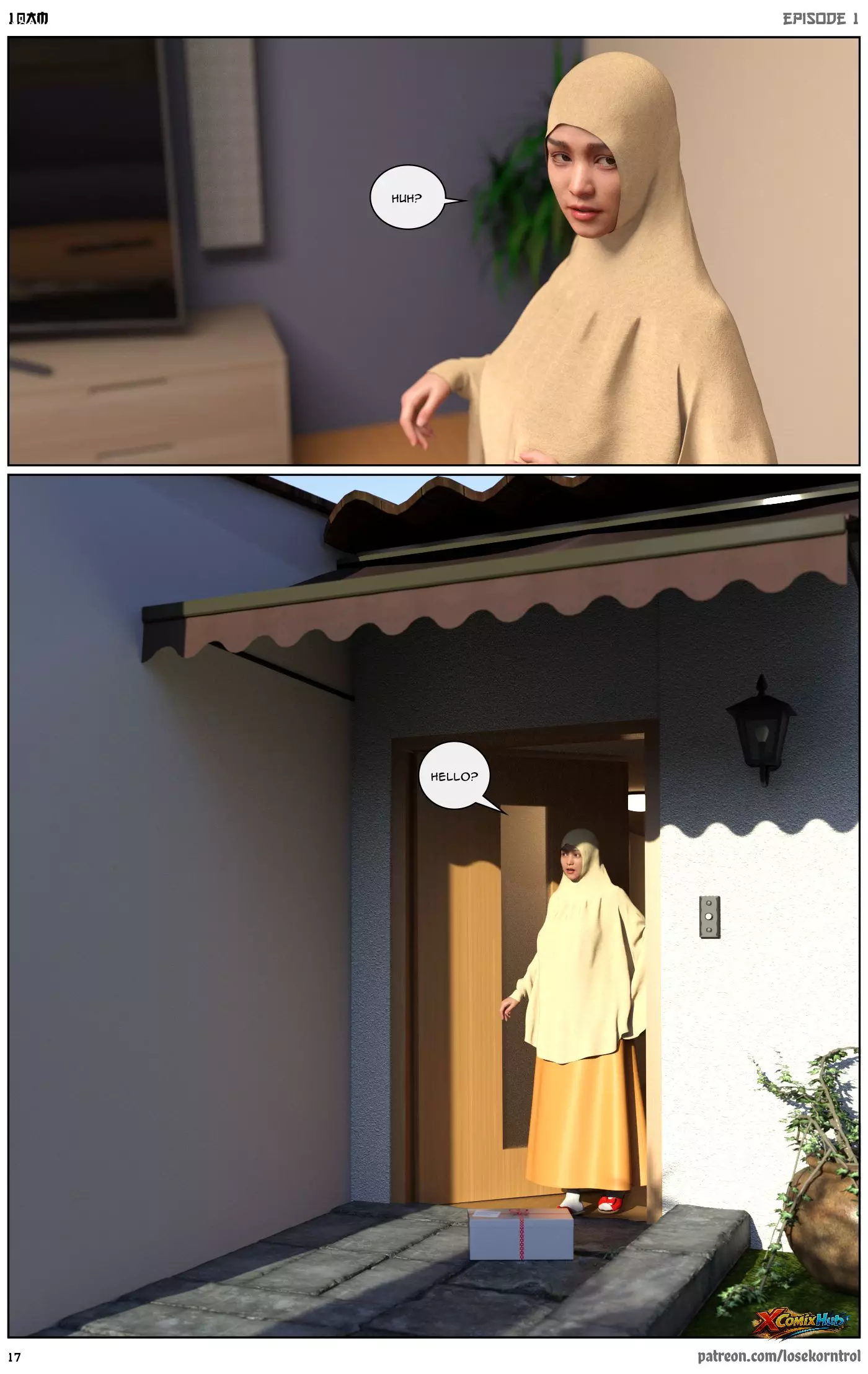 10 Am Chapter 1 Hijab 3dx Losekorntrol 018 Page 18 10 Am Chapter 1 Hijab 3dx Losekorntrol 018 Comic Page 18