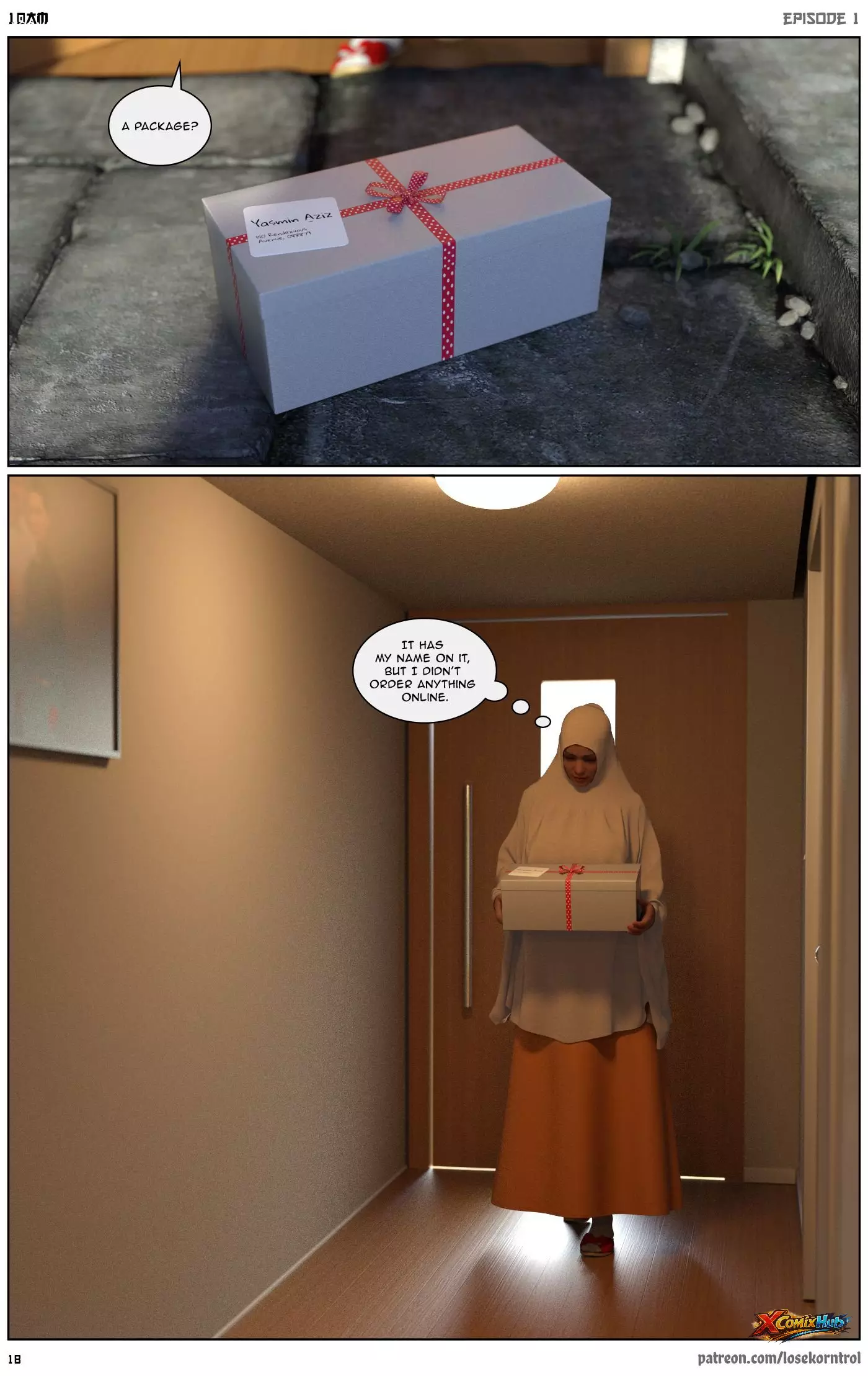 10 Am Chapter 1 Hijab 3dx Losekorntrol 019 Page 19 10 Am Chapter 1 Hijab 3dx Losekorntrol 019 Comic Page 19