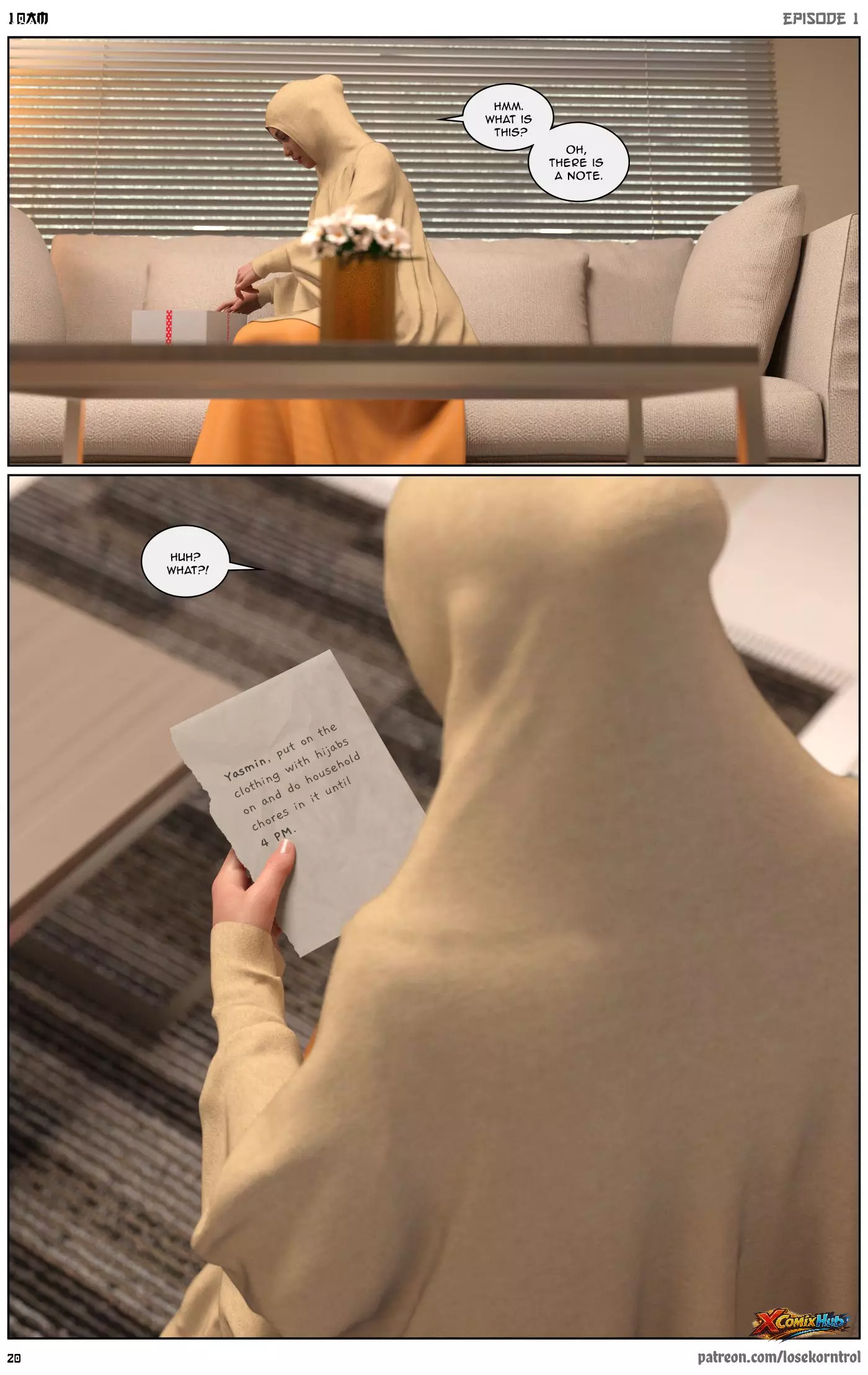 10 Am Chapter 1 Hijab 3dx Losekorntrol 021 Page 21 10 Am Chapter 1 Hijab 3dx Losekorntrol 021 Comic Page 21
