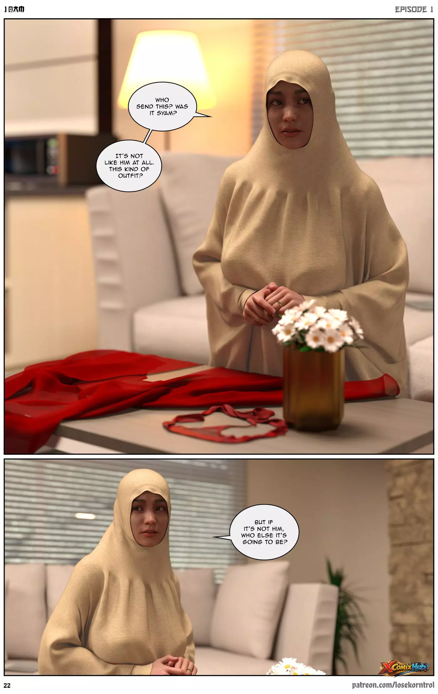 10 Am Chapter 1 Hijab 3dx Losekorntrol 023 Page 23 10 Am Chapter 1 Hijab 3dx Losekorntrol 023 Comic Page 23