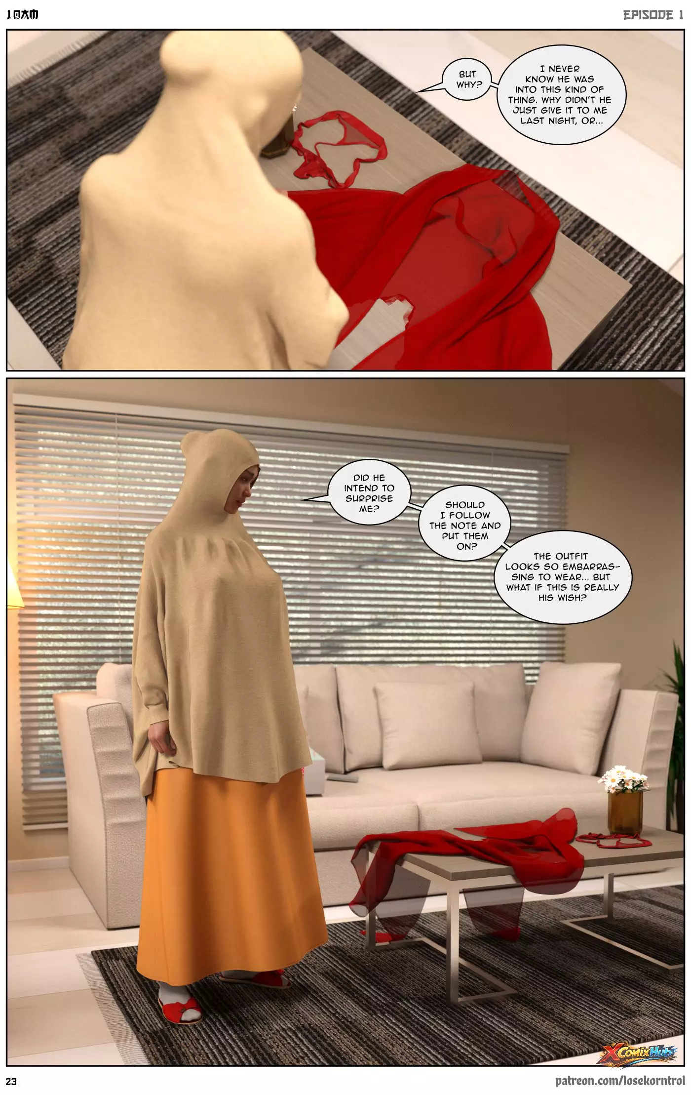 10 Am Chapter 1 Hijab 3dx Losekorntrol 024 Page 24 10 Am Chapter 1 Hijab 3dx Losekorntrol 024 Comic Page 24