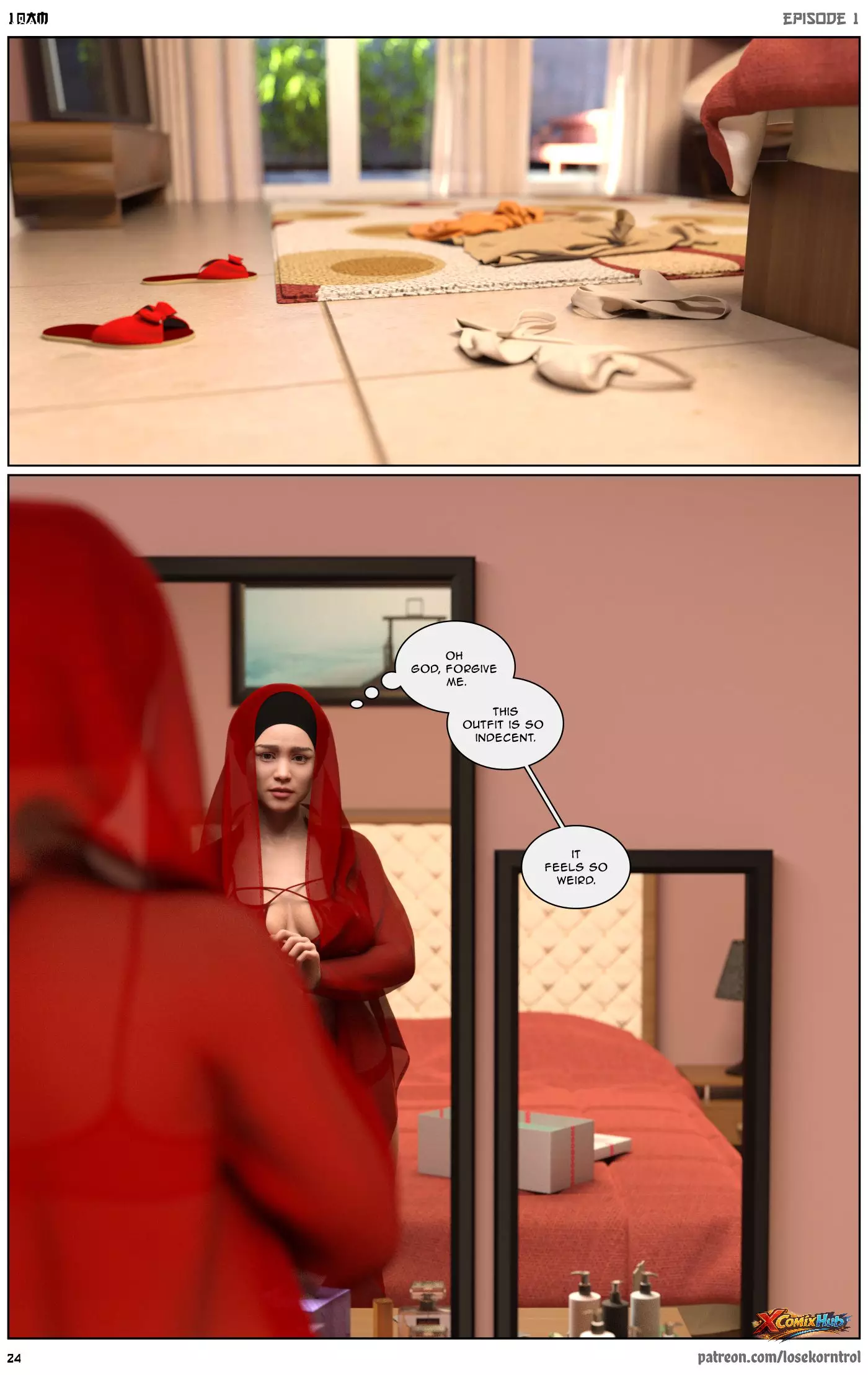 10 Am Chapter 1 Hijab 3dx Losekorntrol 025 Page 25 10 Am Chapter 1 Hijab 3dx Losekorntrol 025 Comic Page 25