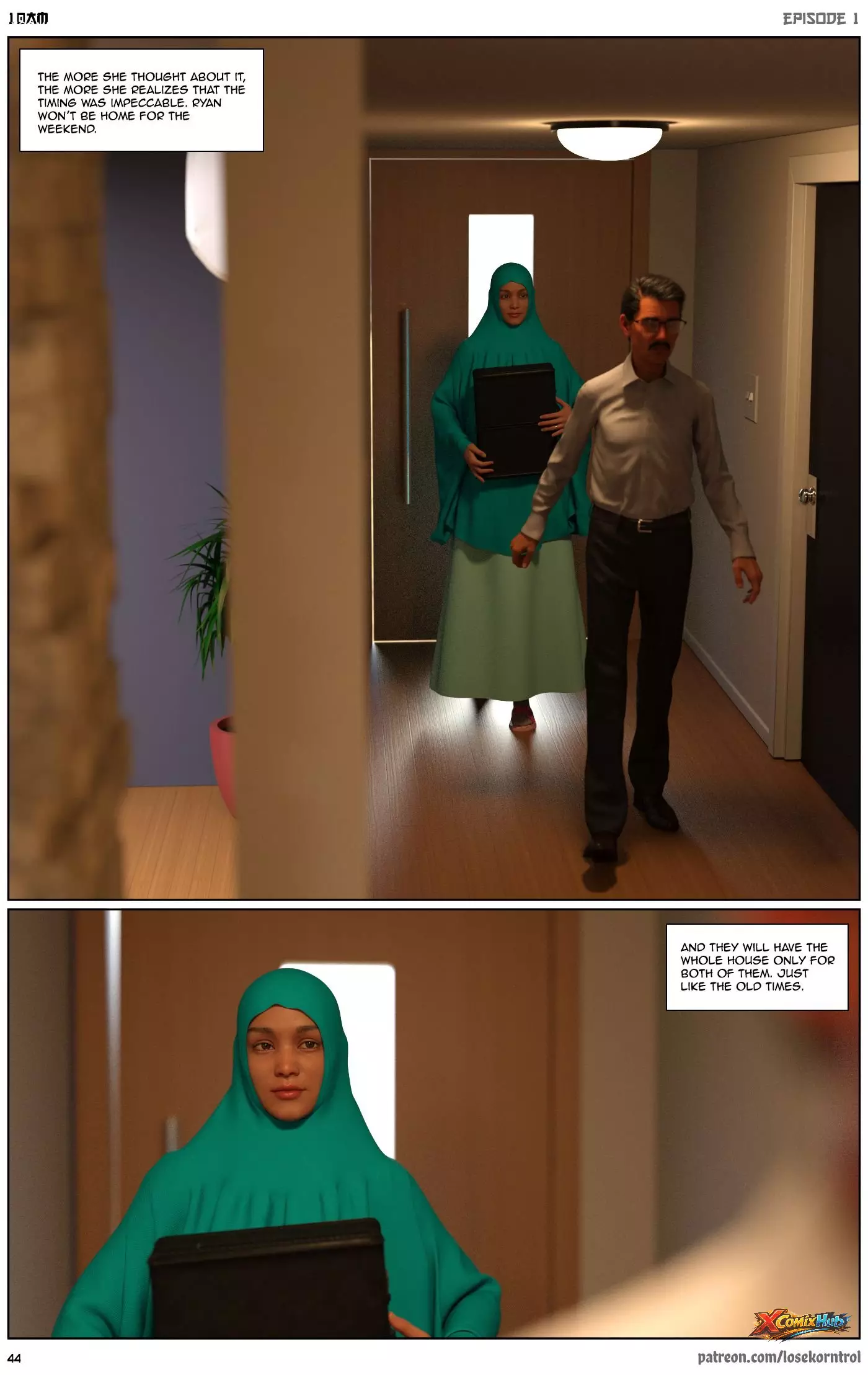 10 Am Chapter 1 Hijab 3dx Losekorntrol 045 Page 45 10 Am Chapter 1 Hijab 3dx Losekorntrol 045 Comic Page 45