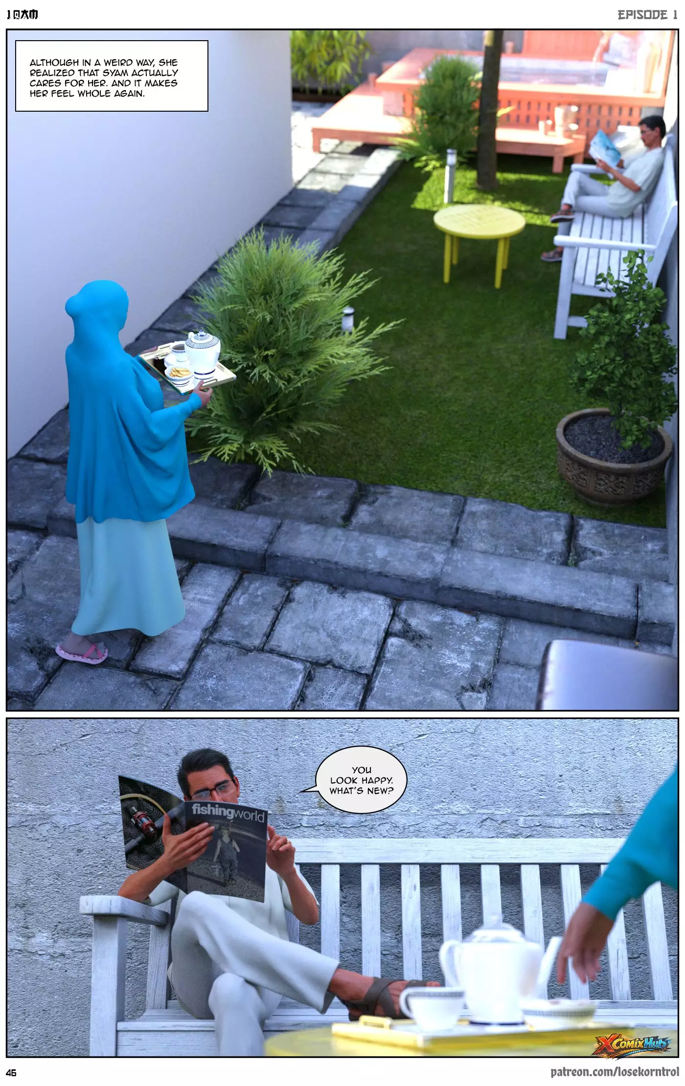 10 Am Chapter 1 Hijab 3dx Losekorntrol 047 Page 47 10 Am Chapter 1 Hijab 3dx Losekorntrol 047 Comic Page 47