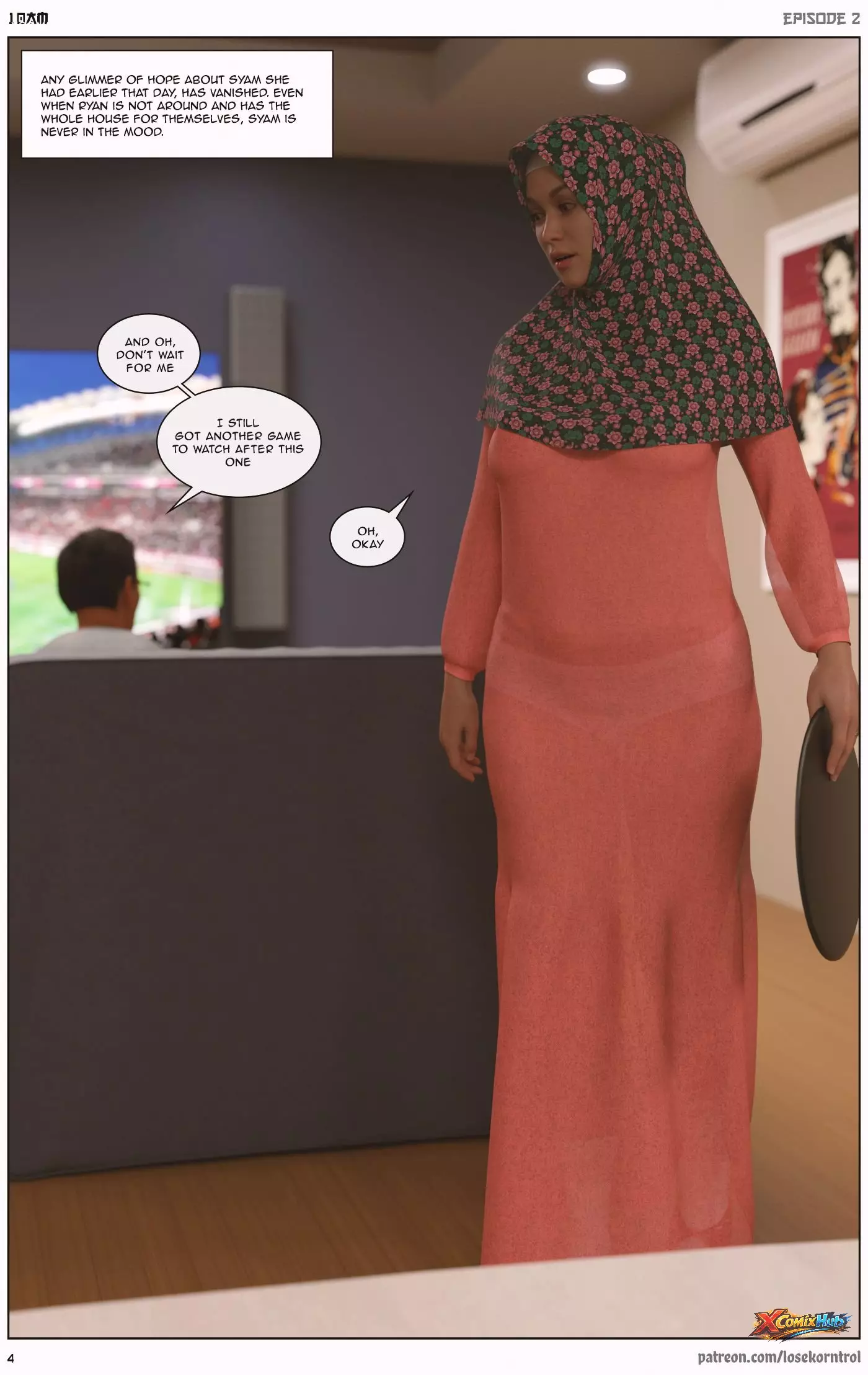 10 Am Chapter 2 Hijab 3dx Losekorntrol 004 Page 4 10 Am Chapter 2 Hijab 3dx Losekorntrol 004 Comic Page 4