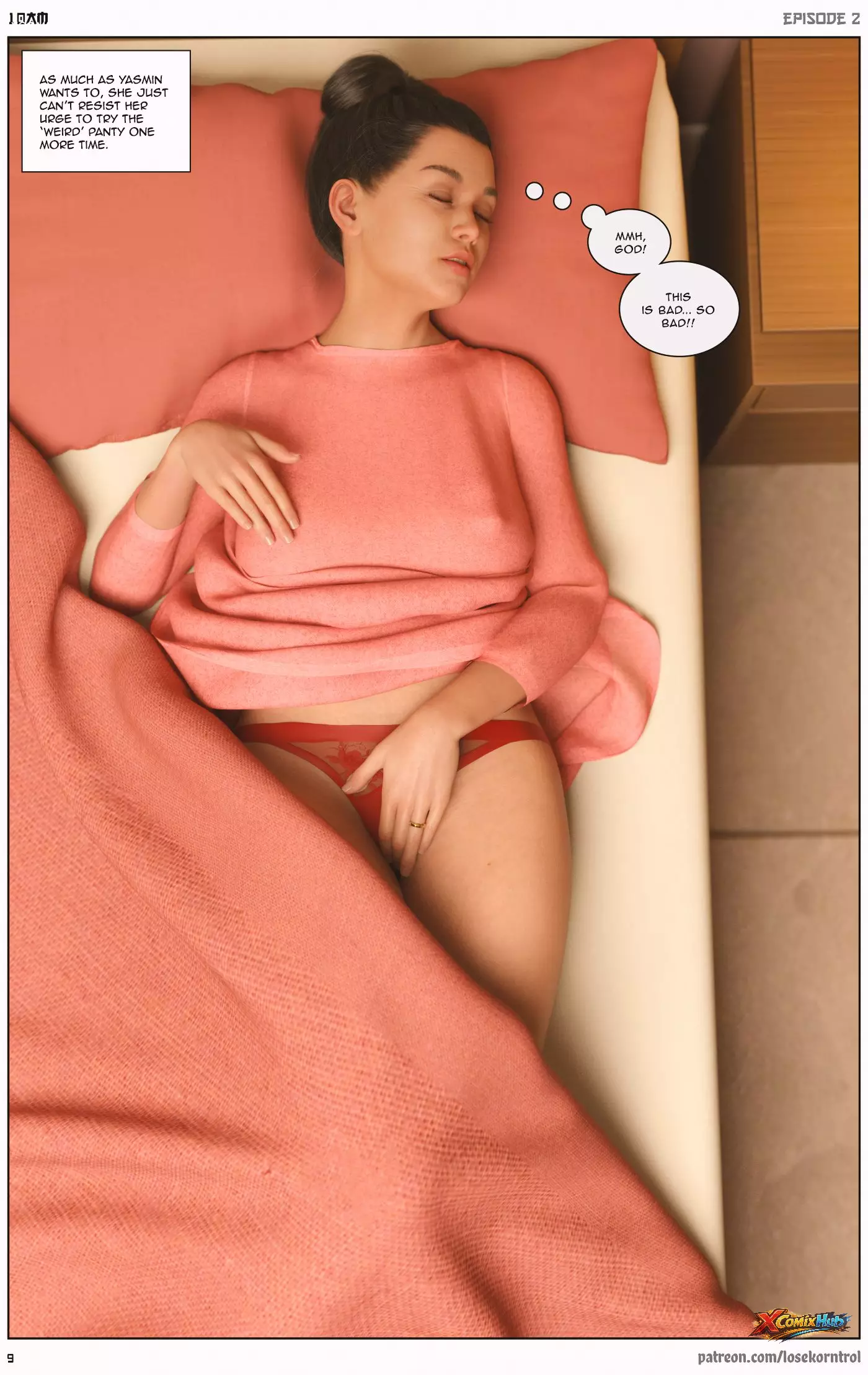 10 Am Chapter 2 Hijab 3dx Losekorntrol 009 Page 9 10 Am Chapter 2 Hijab 3dx Losekorntrol 009 Comic Page 9