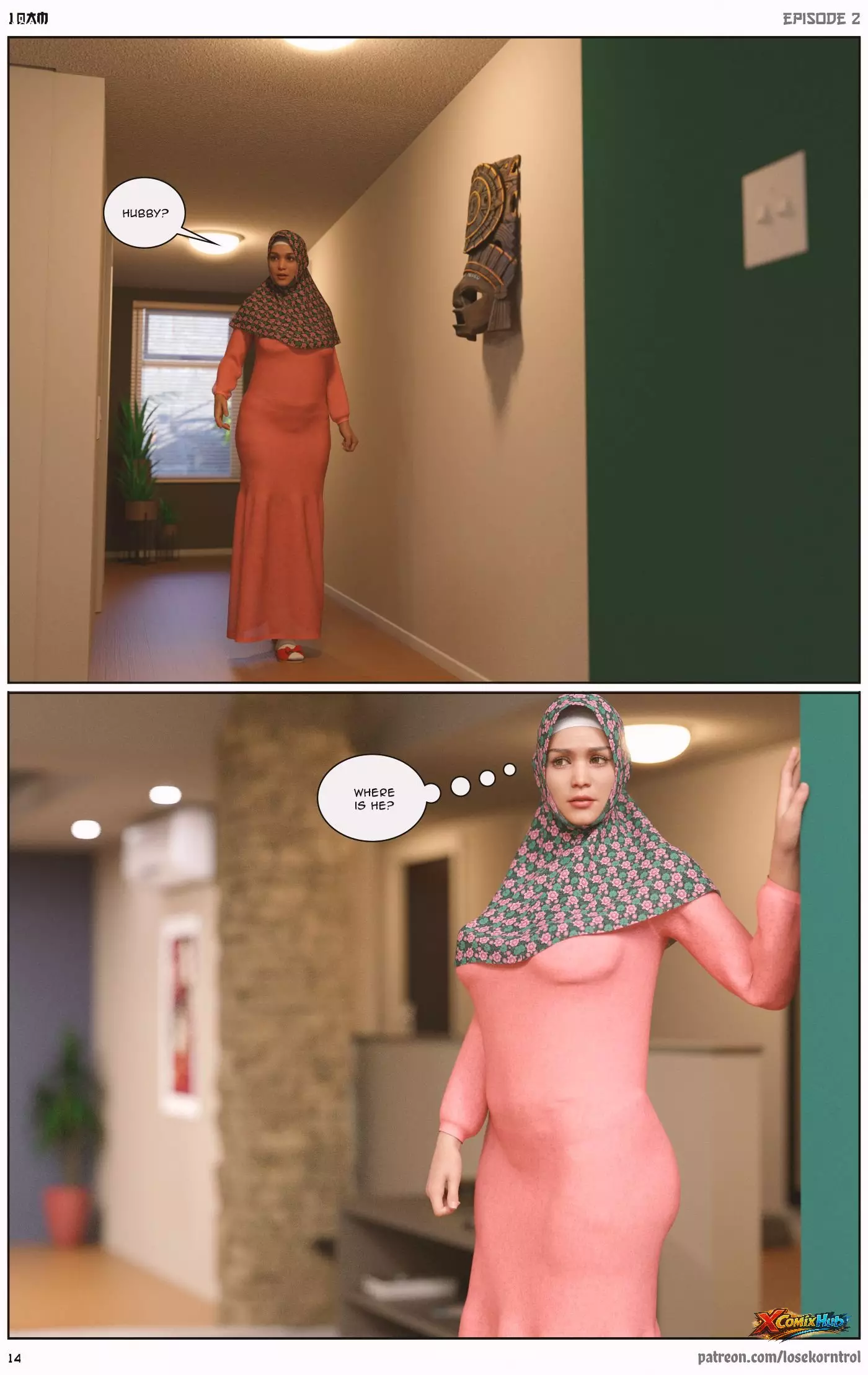 10 Am Chapter 2 Hijab 3dx Losekorntrol 014 Page 14 10 Am Chapter 2 Hijab 3dx Losekorntrol 014 Comic Page 14