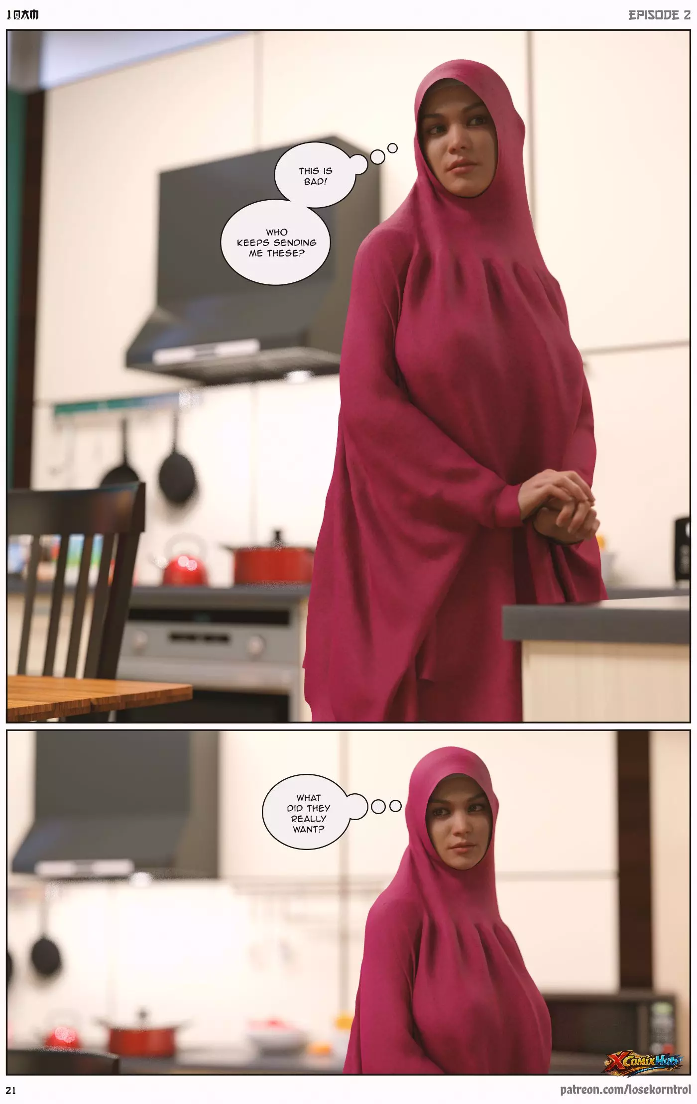 10 Am Chapter 2 Hijab 3dx Losekorntrol 021 Page 21 10 Am Chapter 2 Hijab 3dx Losekorntrol 021 Comic Page 21