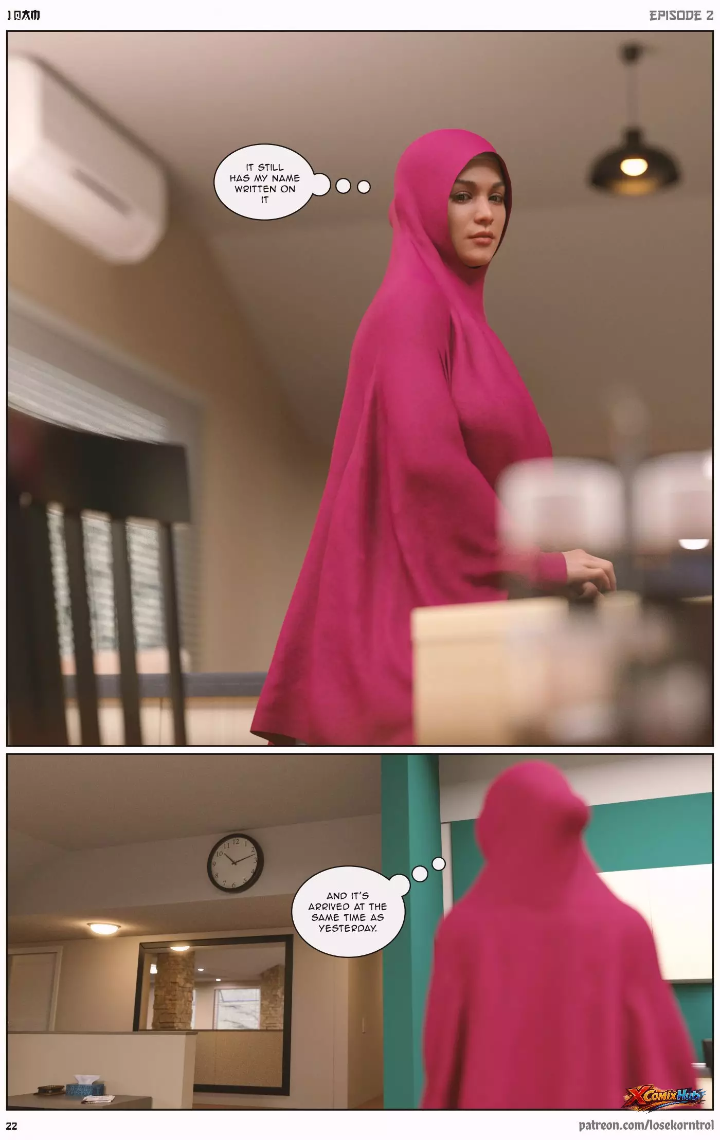 10 Am Chapter 2 Hijab 3dx Losekorntrol 022 Page 22 10 Am Chapter 2 Hijab 3dx Losekorntrol 022 Comic Page 22