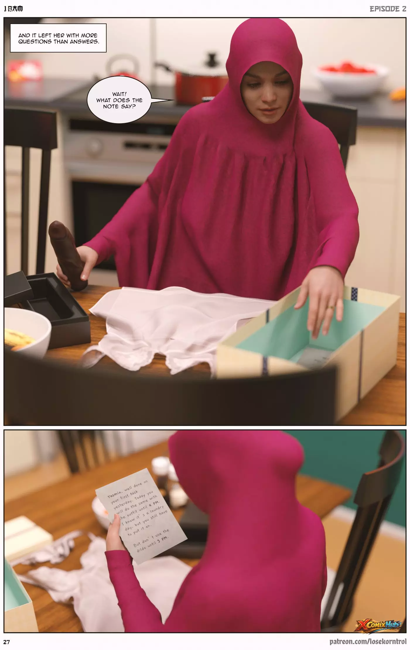 10 Am Chapter 2 Hijab 3dx Losekorntrol 027 Page 27 10 Am Chapter 2 Hijab 3dx Losekorntrol 027 Comic Page 27