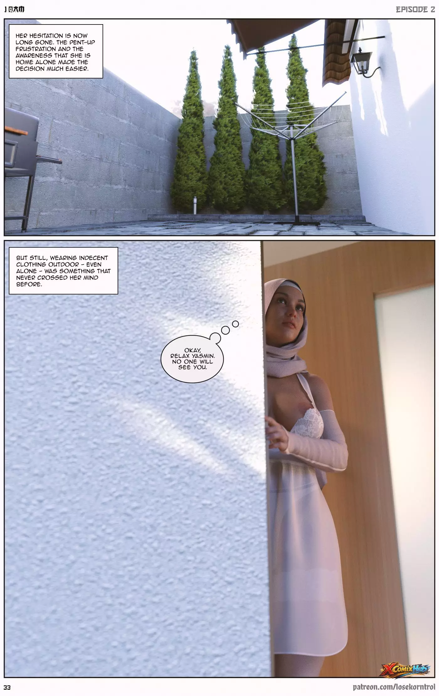 10 Am Chapter 2 Hijab 3dx Losekorntrol 033 Page 33 10 Am Chapter 2 Hijab 3dx Losekorntrol 033 Comic Page 33