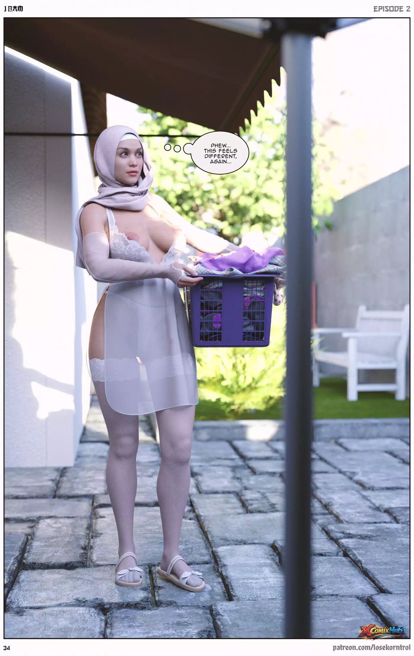 10 Am Chapter 2 Hijab 3dx Losekorntrol 034 Page 34 10 Am Chapter 2 Hijab 3dx Losekorntrol 034 Comic Page 34
