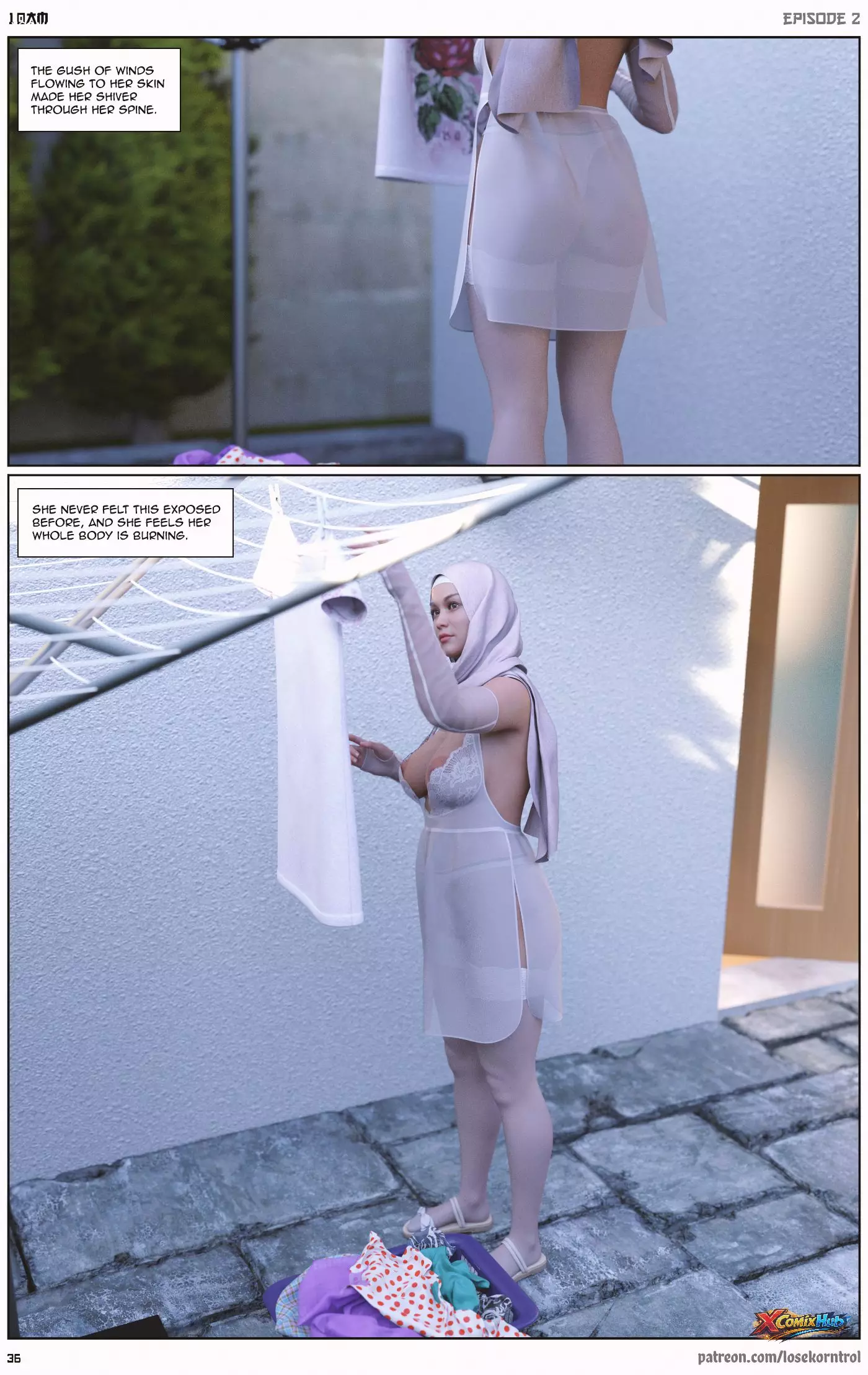 10 Am Chapter 2 Hijab 3dx Losekorntrol 036 Page 36 10 Am Chapter 2 Hijab 3dx Losekorntrol 036 Comic Page 36