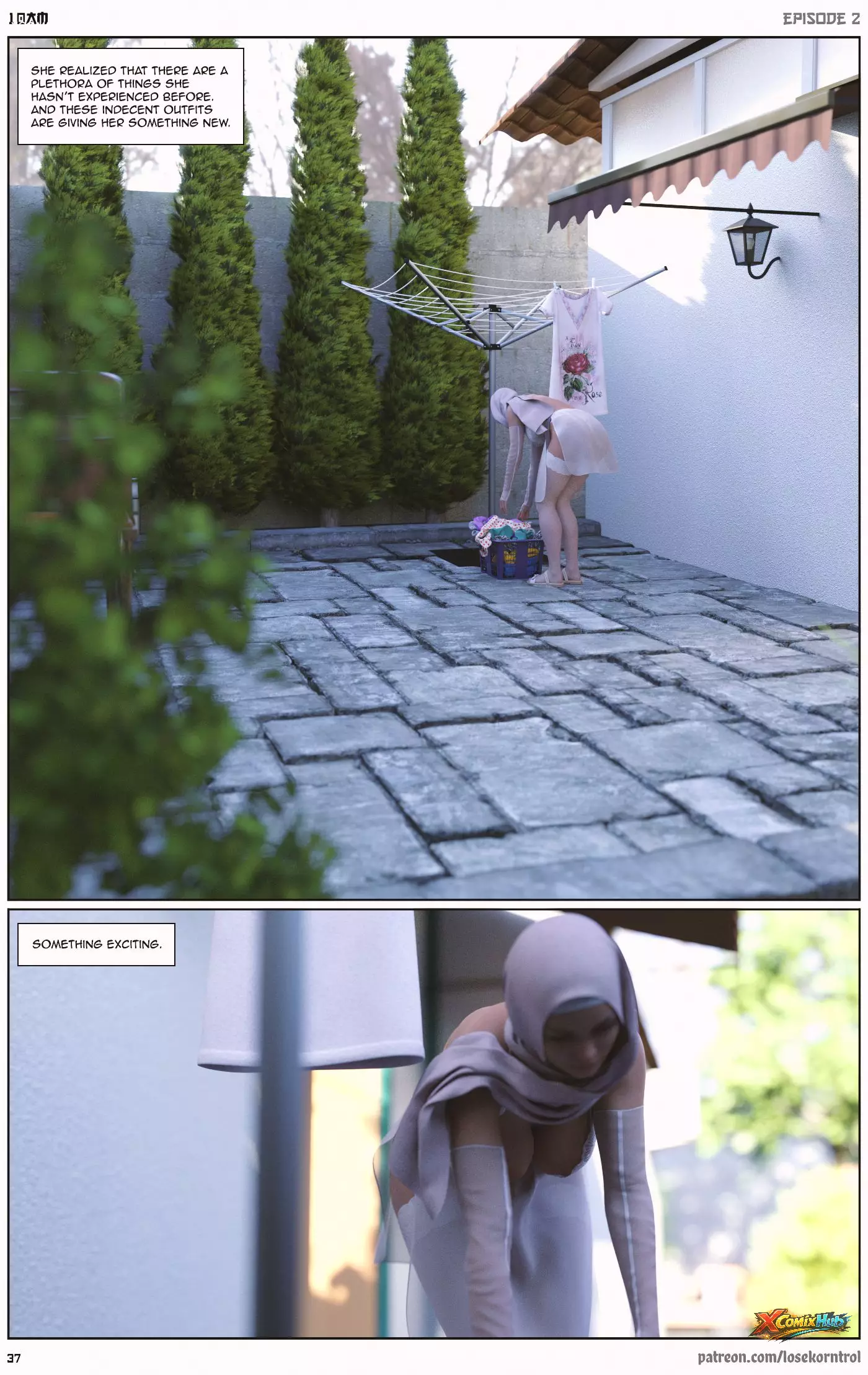 10 Am Chapter 2 Hijab 3dx Losekorntrol 037 Page 37 10 Am Chapter 2 Hijab 3dx Losekorntrol 037 Comic Page 37