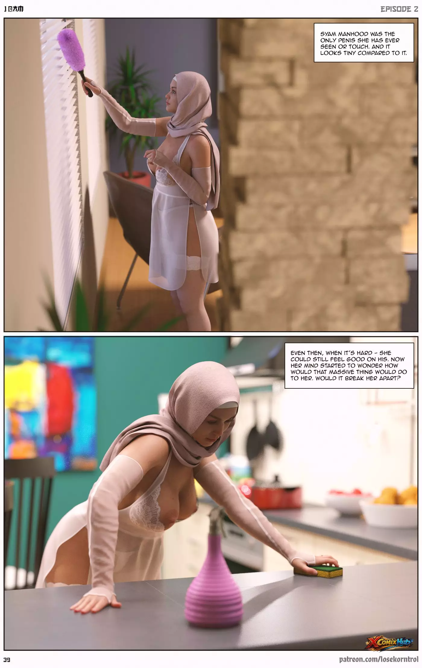 10 Am Chapter 2 Hijab 3dx Losekorntrol 039 Page 39 10 Am Chapter 2 Hijab 3dx Losekorntrol 039 Comic Page 39