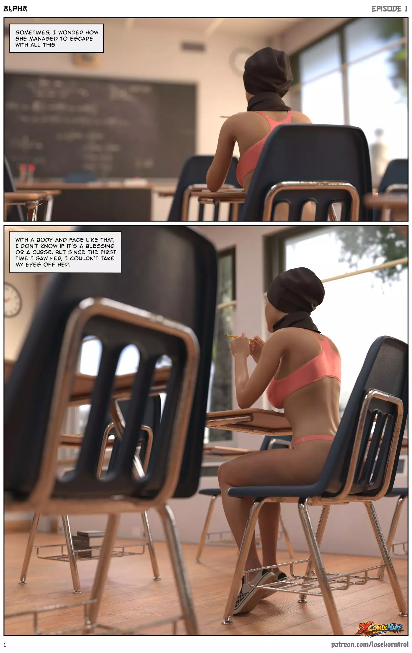 Alpha Chapter 1 Hijab 3dx Losekorntrol 001 Page 1 Alpha Chapter 1 Hijab 3dx Losekorntrol 001 Comic Page 1