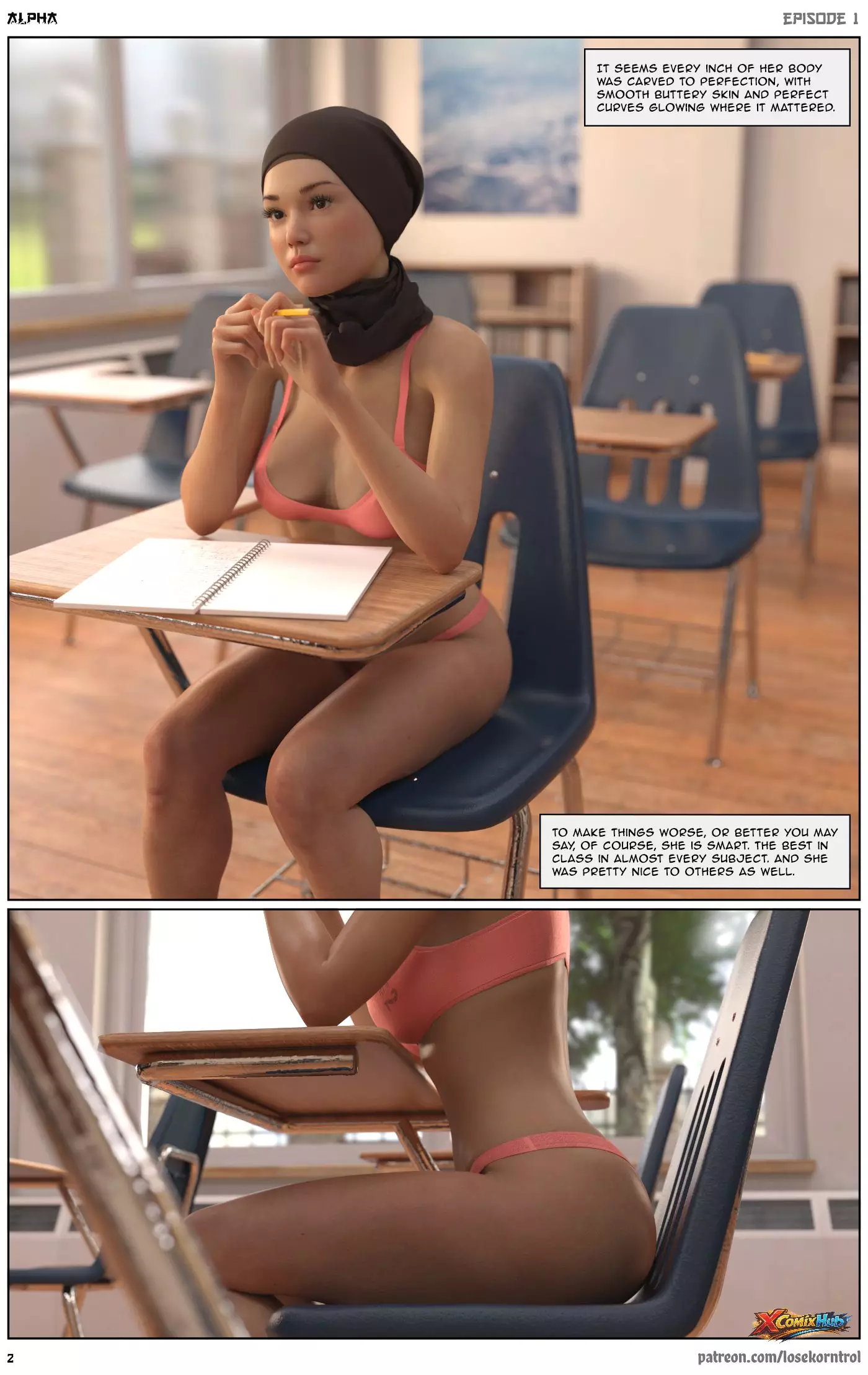 Alpha Chapter 1 Hijab 3dx Losekorntrol 002 Page 2 Alpha Chapter 1 Hijab 3dx Losekorntrol 002 Comic Page 2