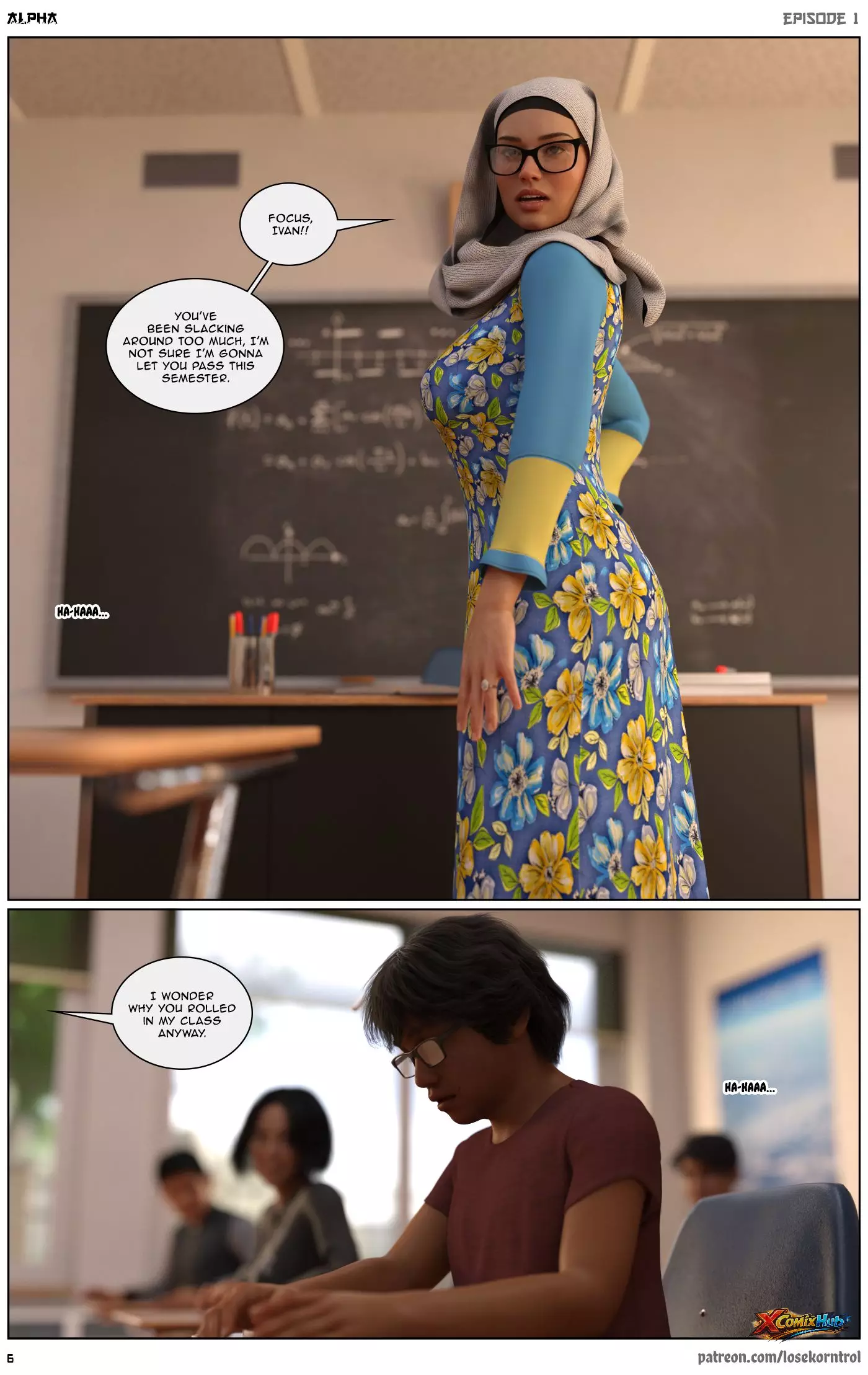 Alpha Chapter 1 Hijab 3dx Losekorntrol 006 Page 6 Alpha Chapter 1 Hijab 3dx Losekorntrol 006 Comic Page 6