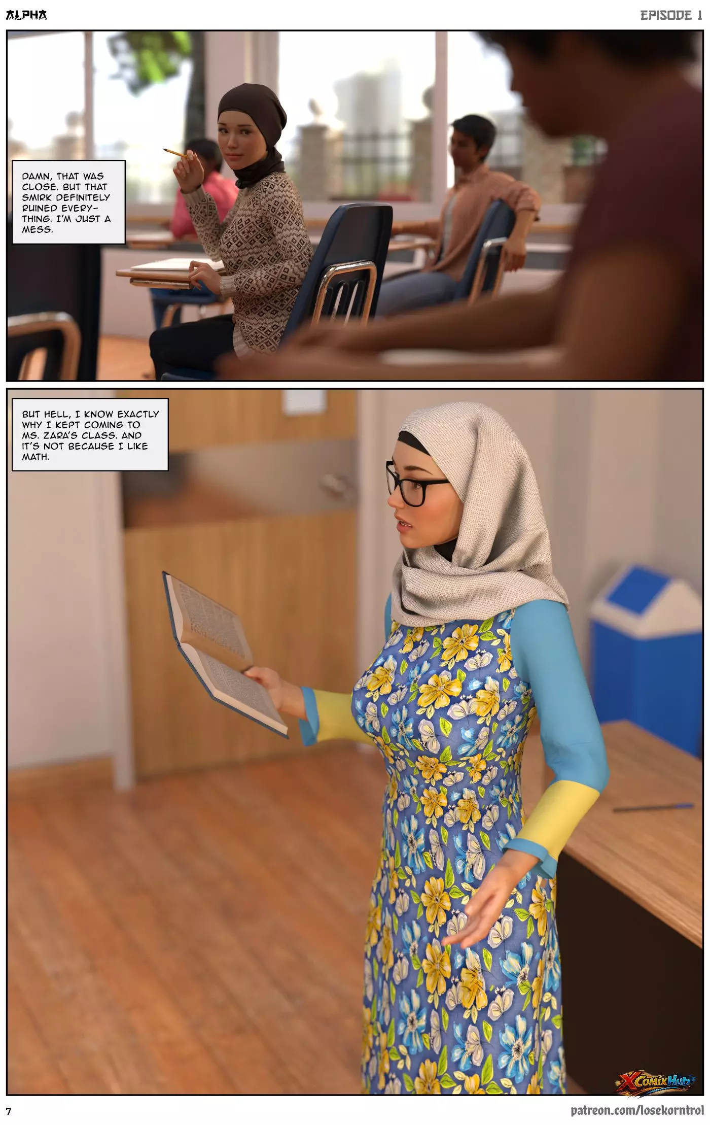 Alpha Chapter 1 Hijab 3dx Losekorntrol 007 Page 7 Alpha Chapter 1 Hijab 3dx Losekorntrol 007 Comic Page 7