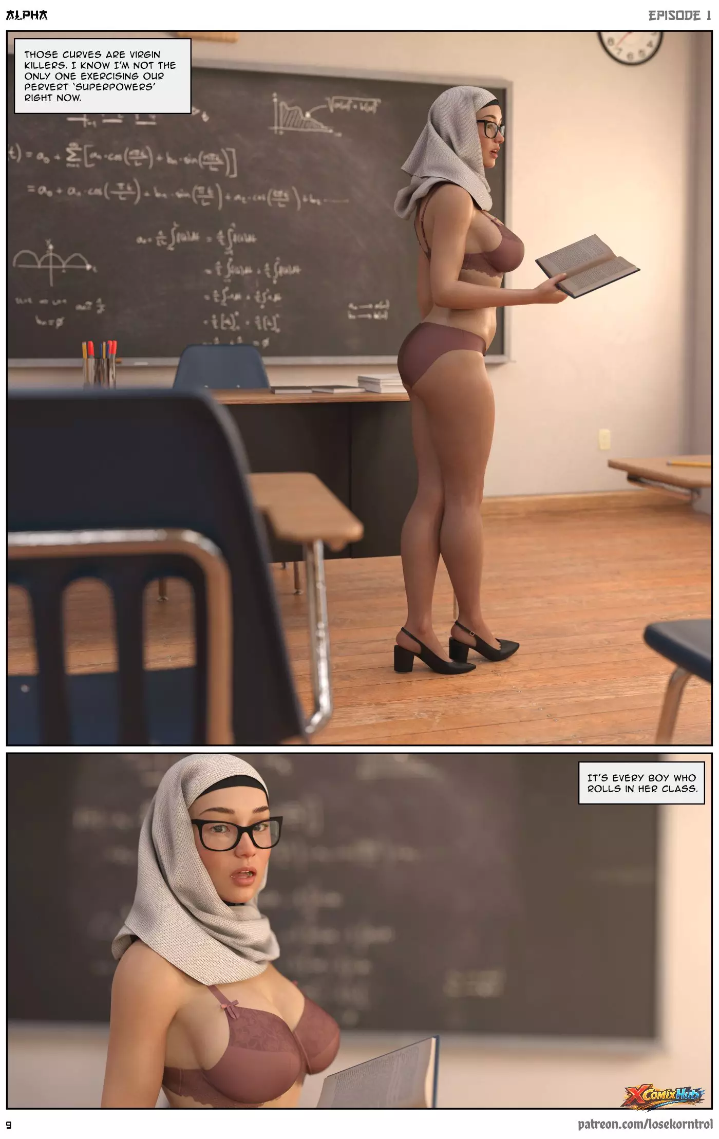 Alpha Chapter 1 Hijab 3dx Losekorntrol 009 Page 9 Alpha Chapter 1 Hijab 3dx Losekorntrol 009 Comic Page 9
