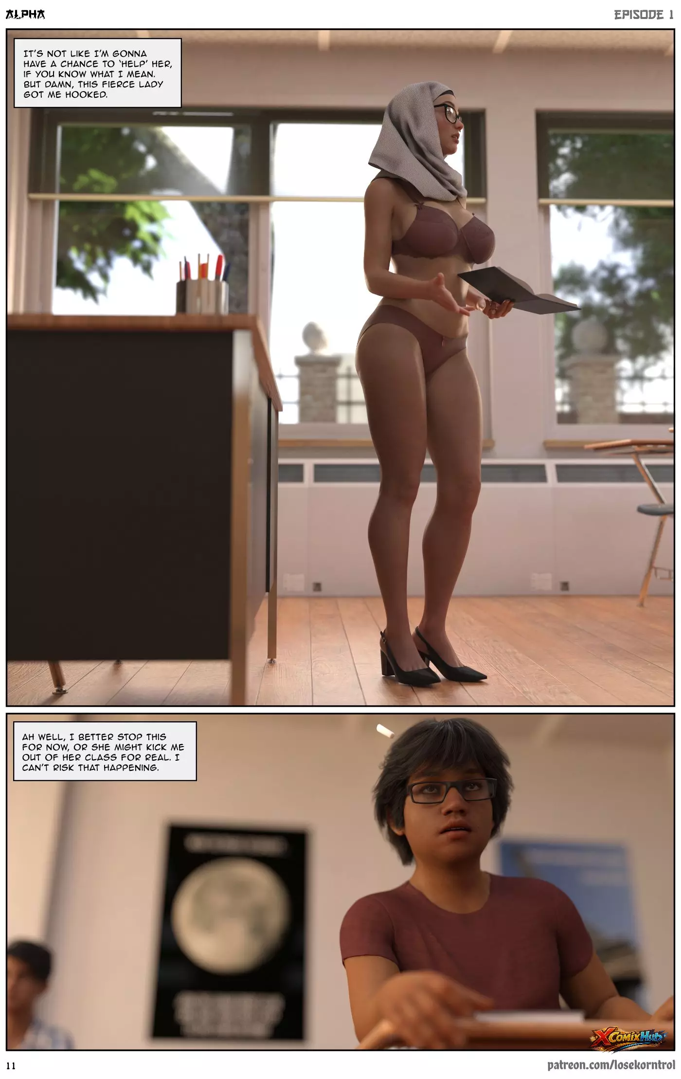 Alpha Chapter 1 Hijab 3dx Losekorntrol 011 Page 11 Alpha Chapter 1 Hijab 3dx Losekorntrol 011 Comic Page 11