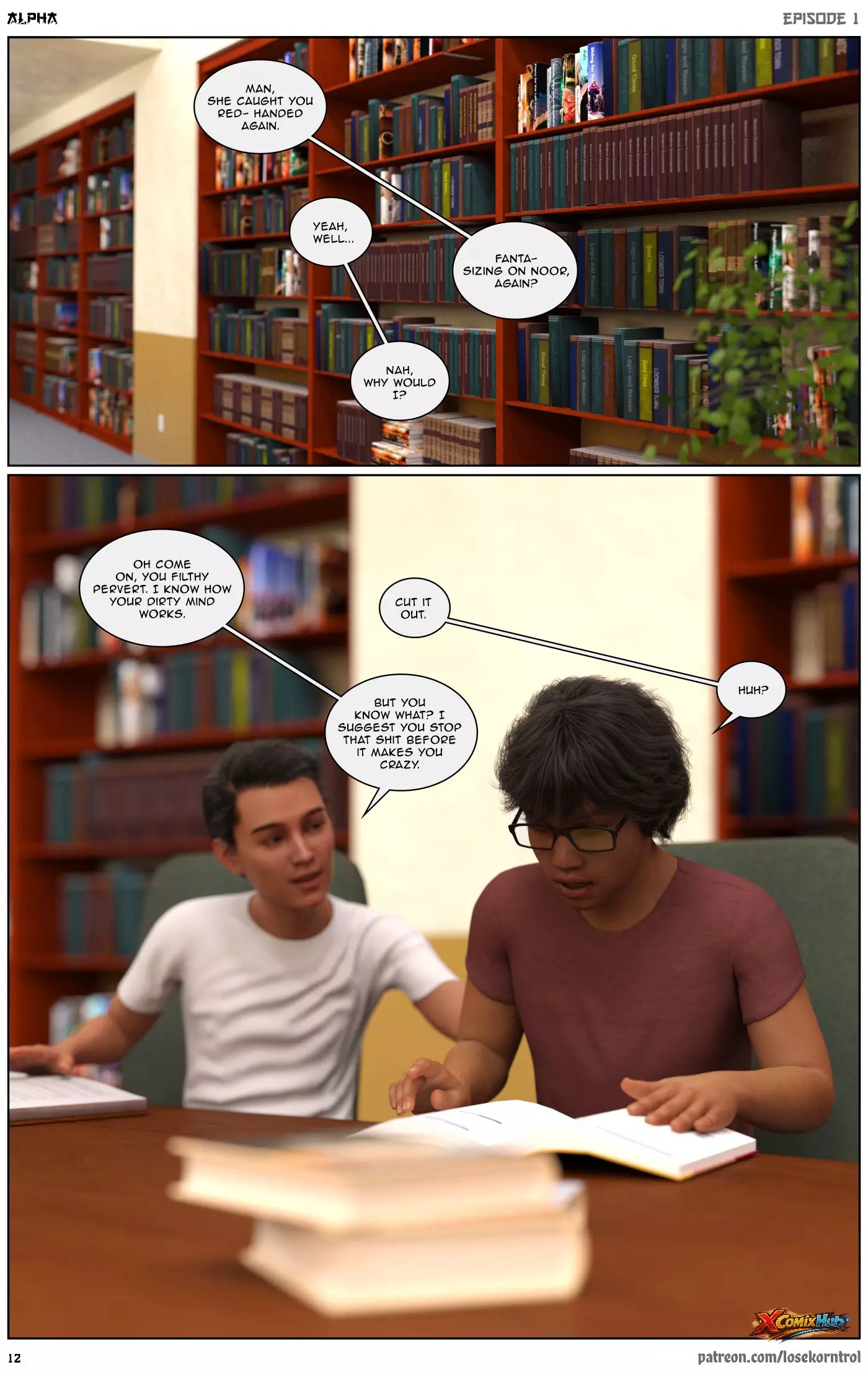 Alpha Chapter 1 Hijab 3dx Losekorntrol 012 Page 12 Alpha Chapter 1 Hijab 3dx Losekorntrol 012 Comic Page 12