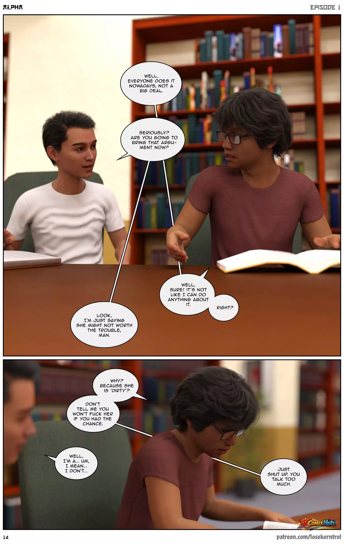 Alpha Chapter 1 Hijab 3dx Losekorntrol 014 Page 14 Alpha Chapter 1 Hijab 3dx Losekorntrol 014 Comic Page 14