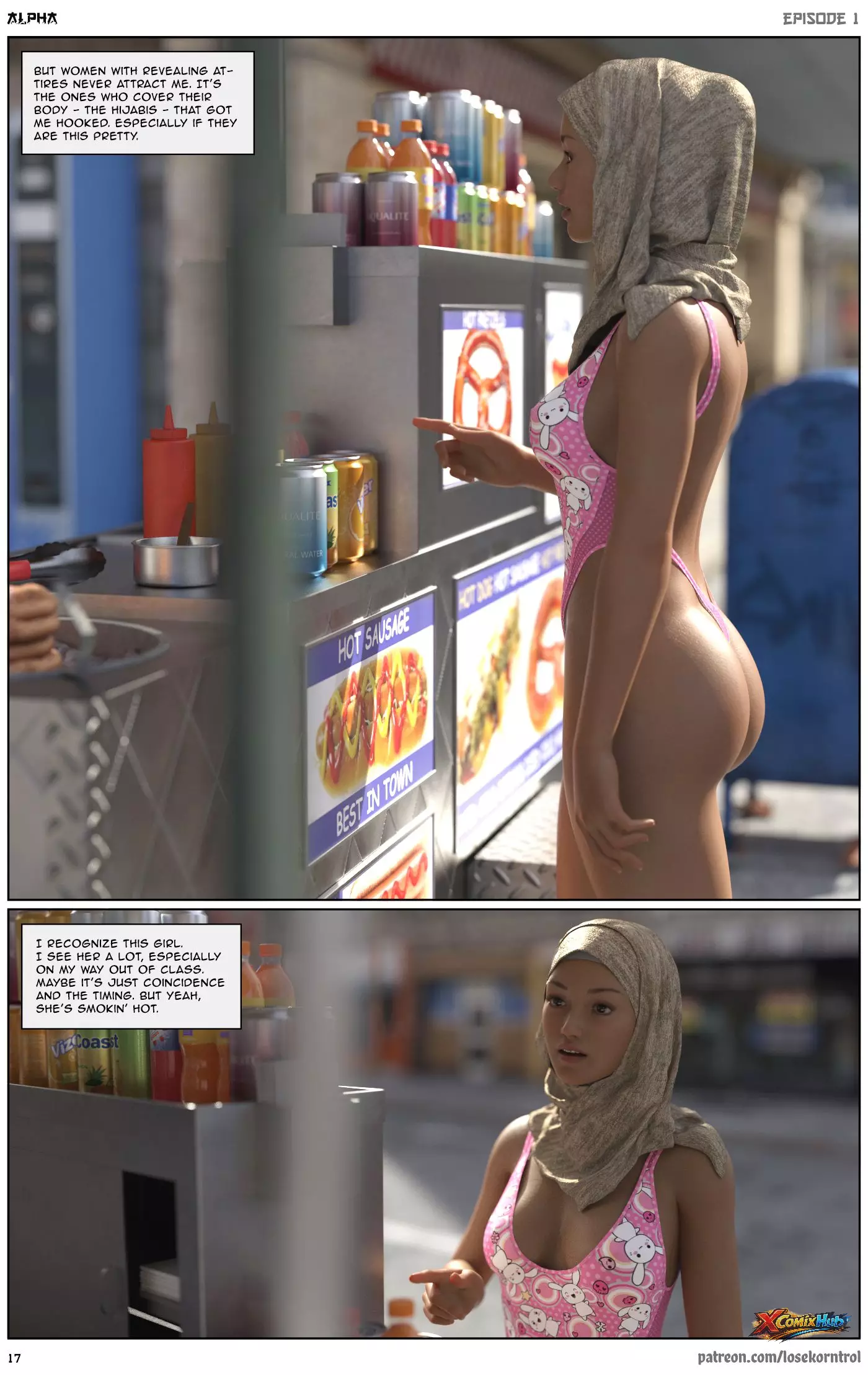 Alpha Chapter 1 Hijab 3dx Losekorntrol 017 Page 17 Alpha Chapter 1 Hijab 3dx Losekorntrol 017 Comic Page 17