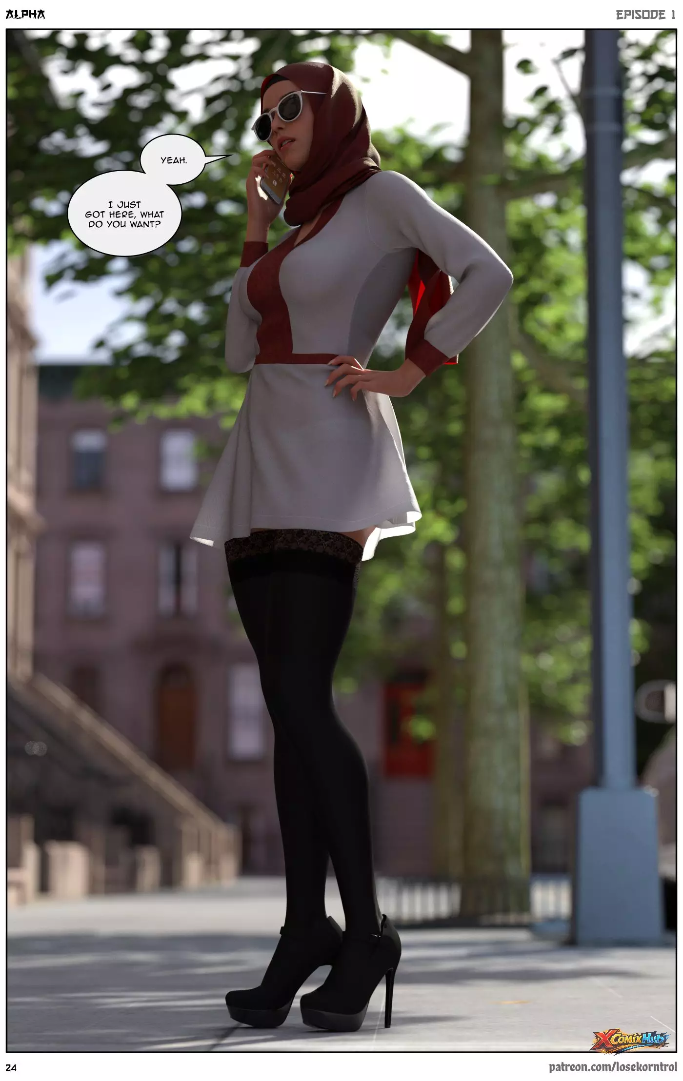 Alpha Chapter 1 Hijab 3dx Losekorntrol 024 Page 24 Alpha Chapter 1 Hijab 3dx Losekorntrol 024 Comic Page 24