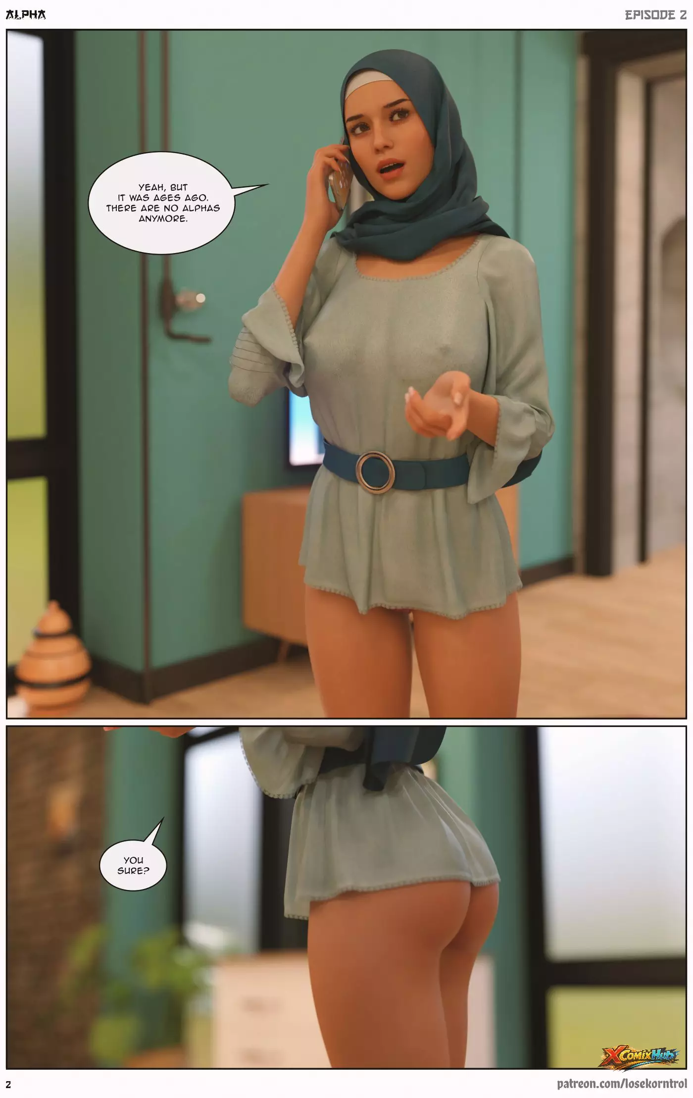Alpha Chapter 2 Hijab 3dx Losekorntrol 003 Page 3 Alpha Chapter 2 Hijab 3dx Losekorntrol 003 Comic Page 3