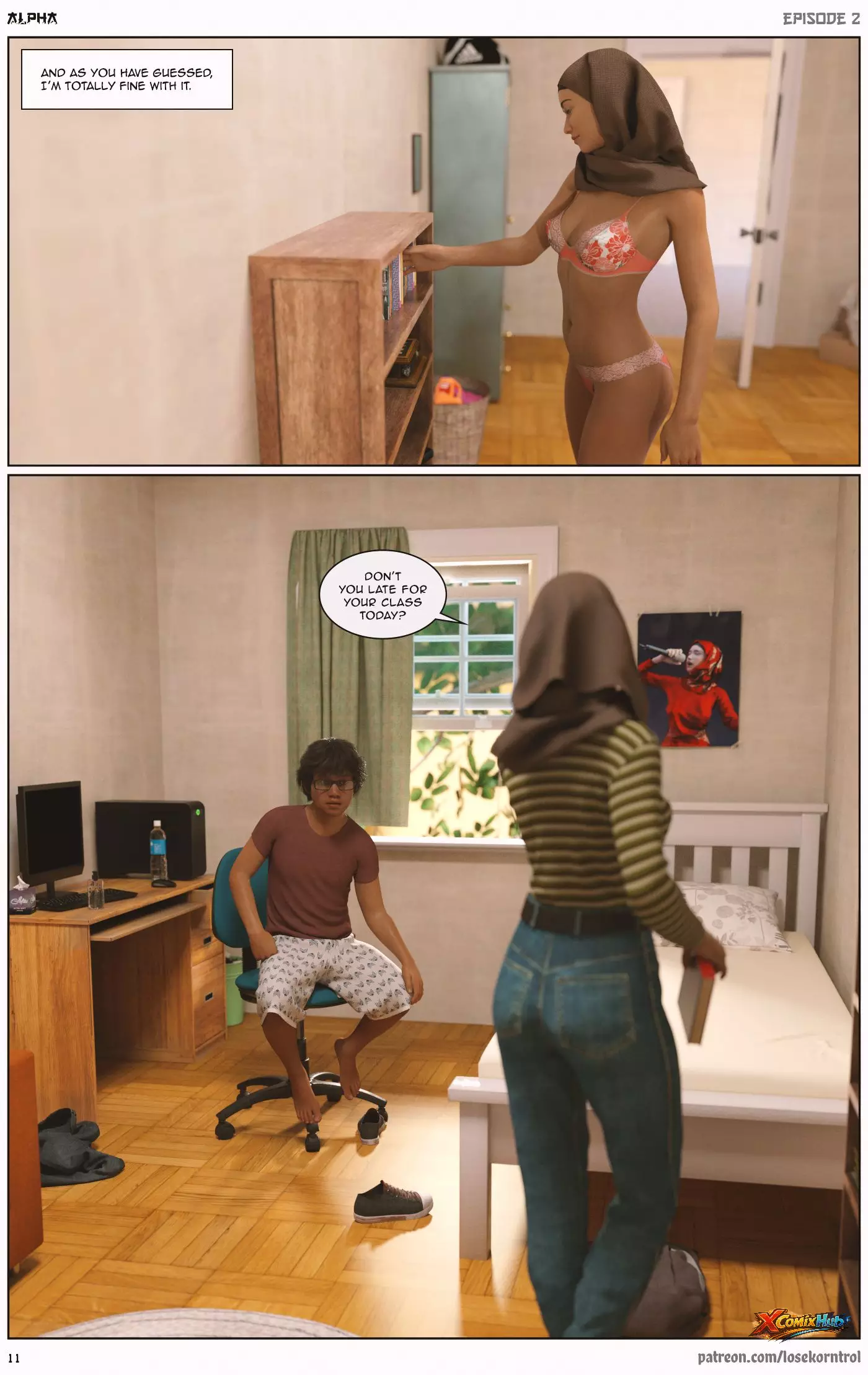 Alpha Chapter 2 Hijab 3dx Losekorntrol 012 Page 12 Alpha Chapter 2 Hijab 3dx Losekorntrol 012 Comic Page 12