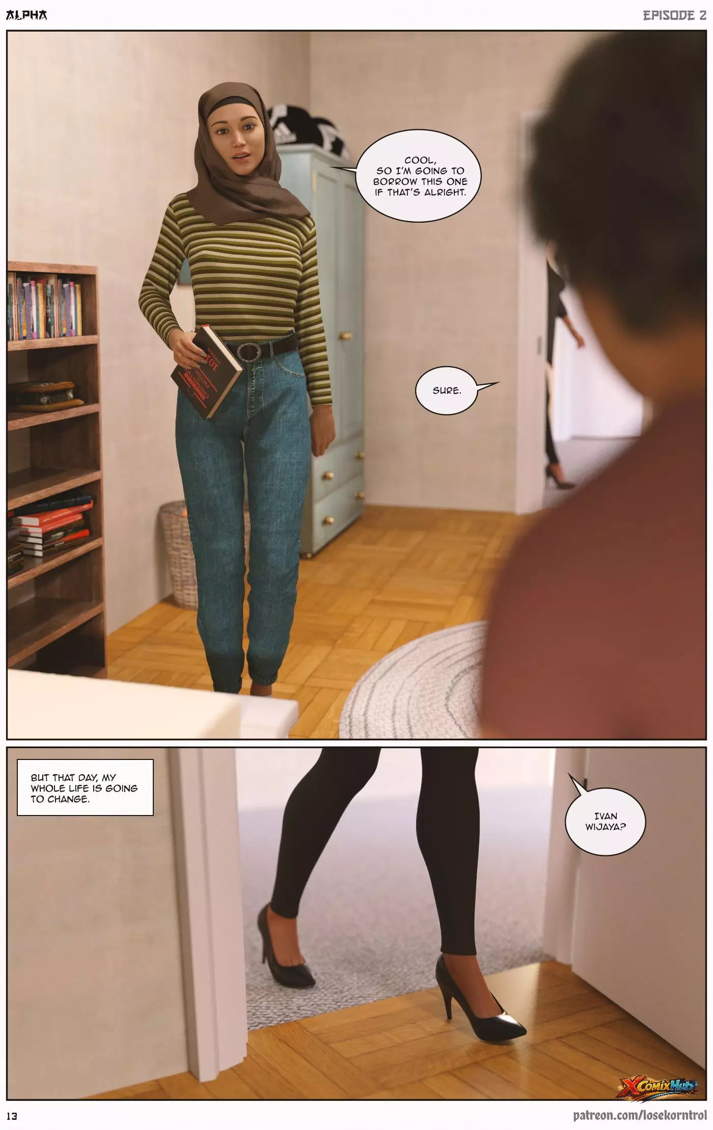 Alpha Chapter 2 Hijab 3dx Losekorntrol 014 Page 14 Alpha Chapter 2 Hijab 3dx Losekorntrol 014 Comic Page 14