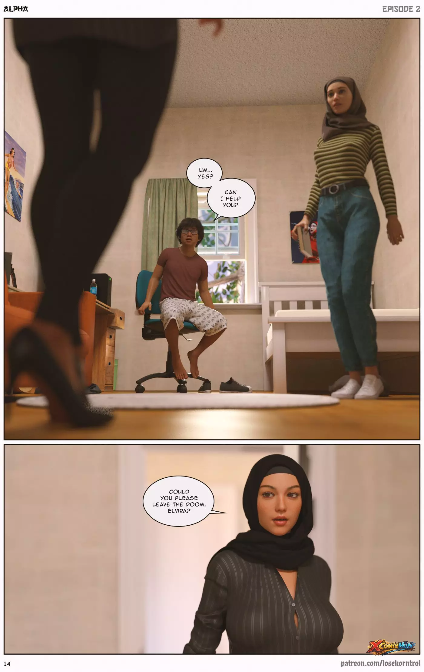 Alpha Chapter 2 Hijab 3dx Losekorntrol 015 Page 15 Alpha Chapter 2 Hijab 3dx Losekorntrol 015 Comic Page 15