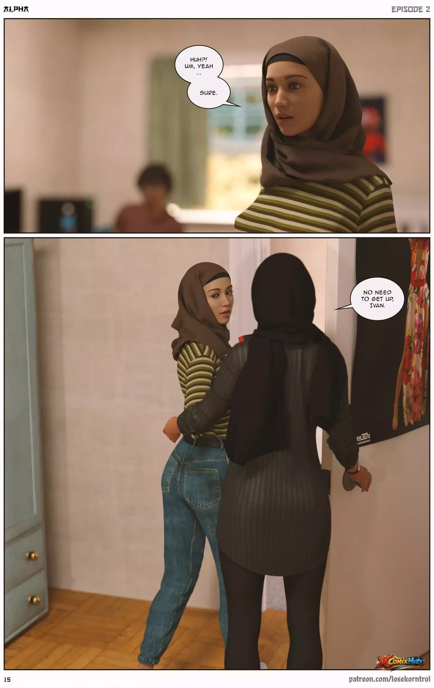 Alpha Chapter 2 Hijab 3dx Losekorntrol 016 Page 16 Alpha Chapter 2 Hijab 3dx Losekorntrol 016 Comic Page 16