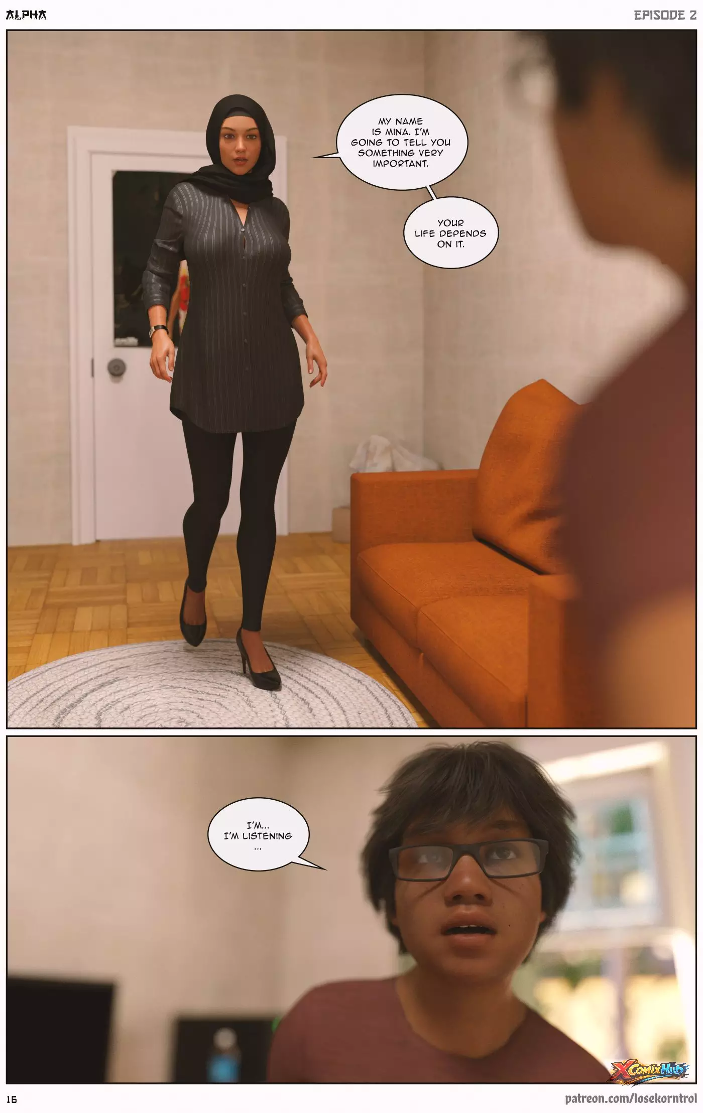 Alpha Chapter 2 Hijab 3dx Losekorntrol 017 Page 17 Alpha Chapter 2 Hijab 3dx Losekorntrol 017 Comic Page 17
