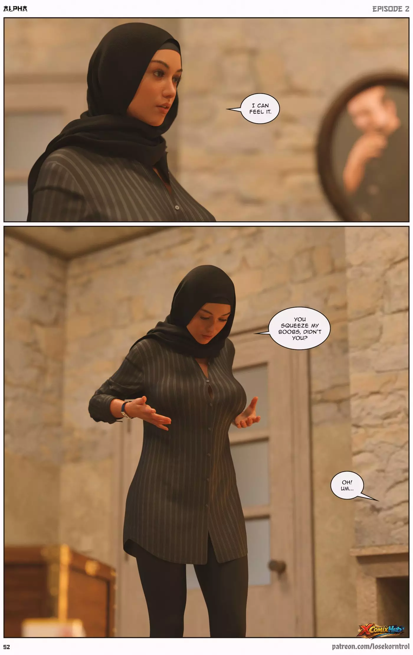 Alpha Chapter 2 Hijab 3dx Losekorntrol 053 Page 53 Alpha Chapter 2 Hijab 3dx Losekorntrol 053 Comic Page 53